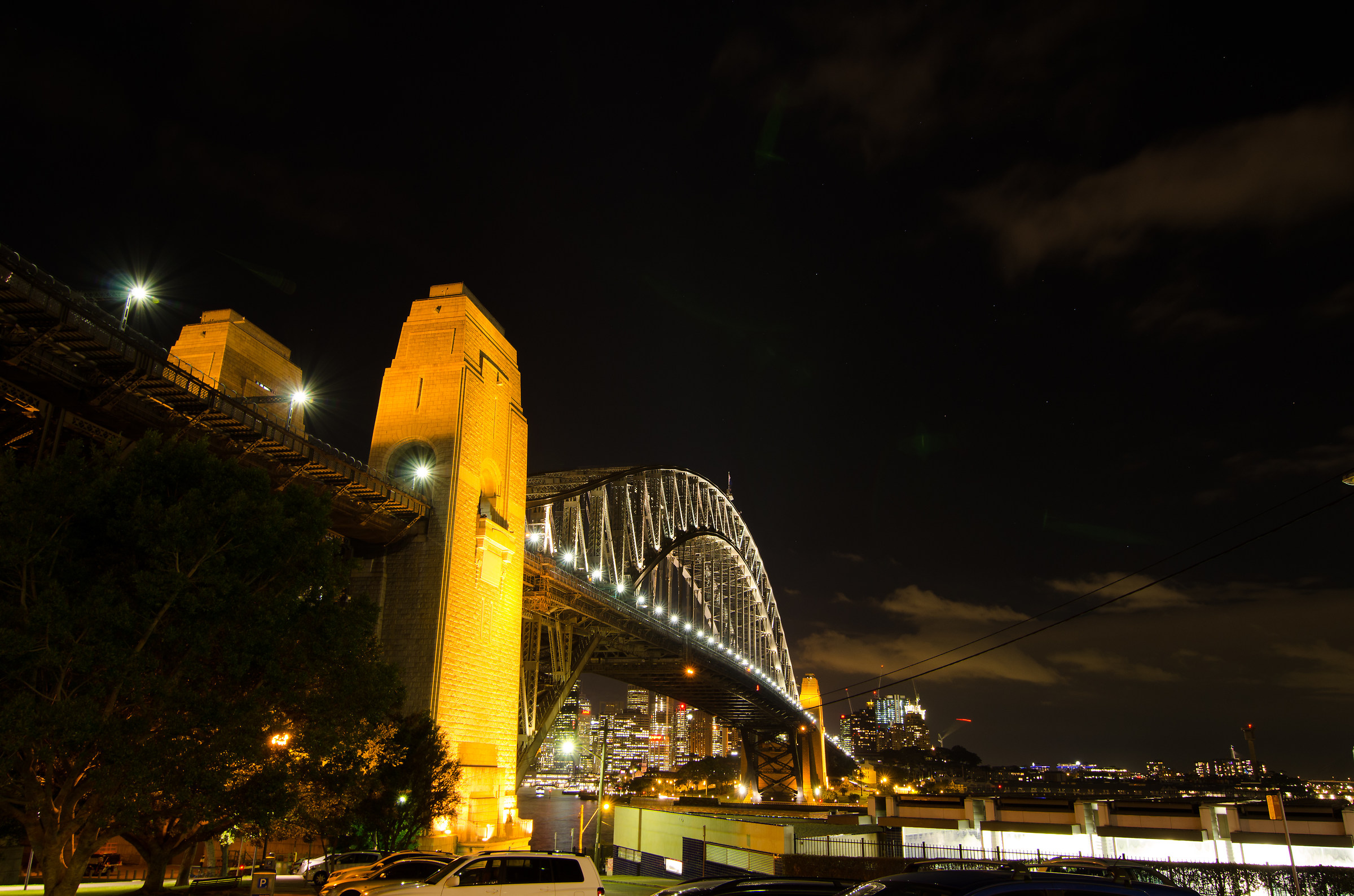 Sydney Harbour Bridge at night