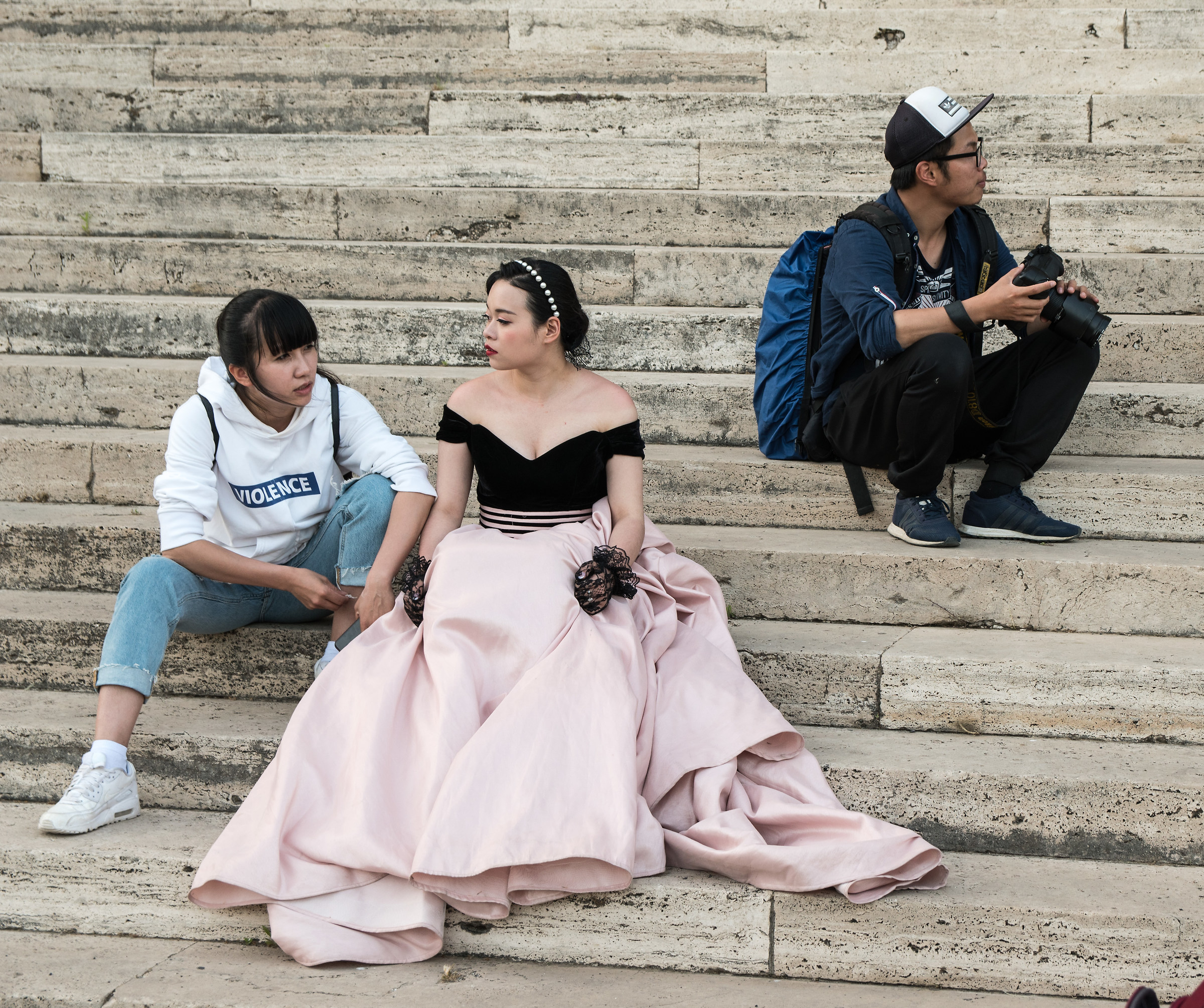 Bride stanca in Rome