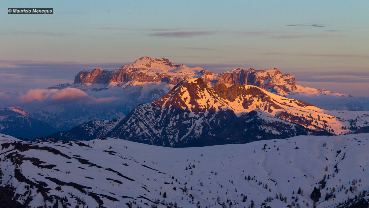 Col di Lana and Sella from Passo Giau