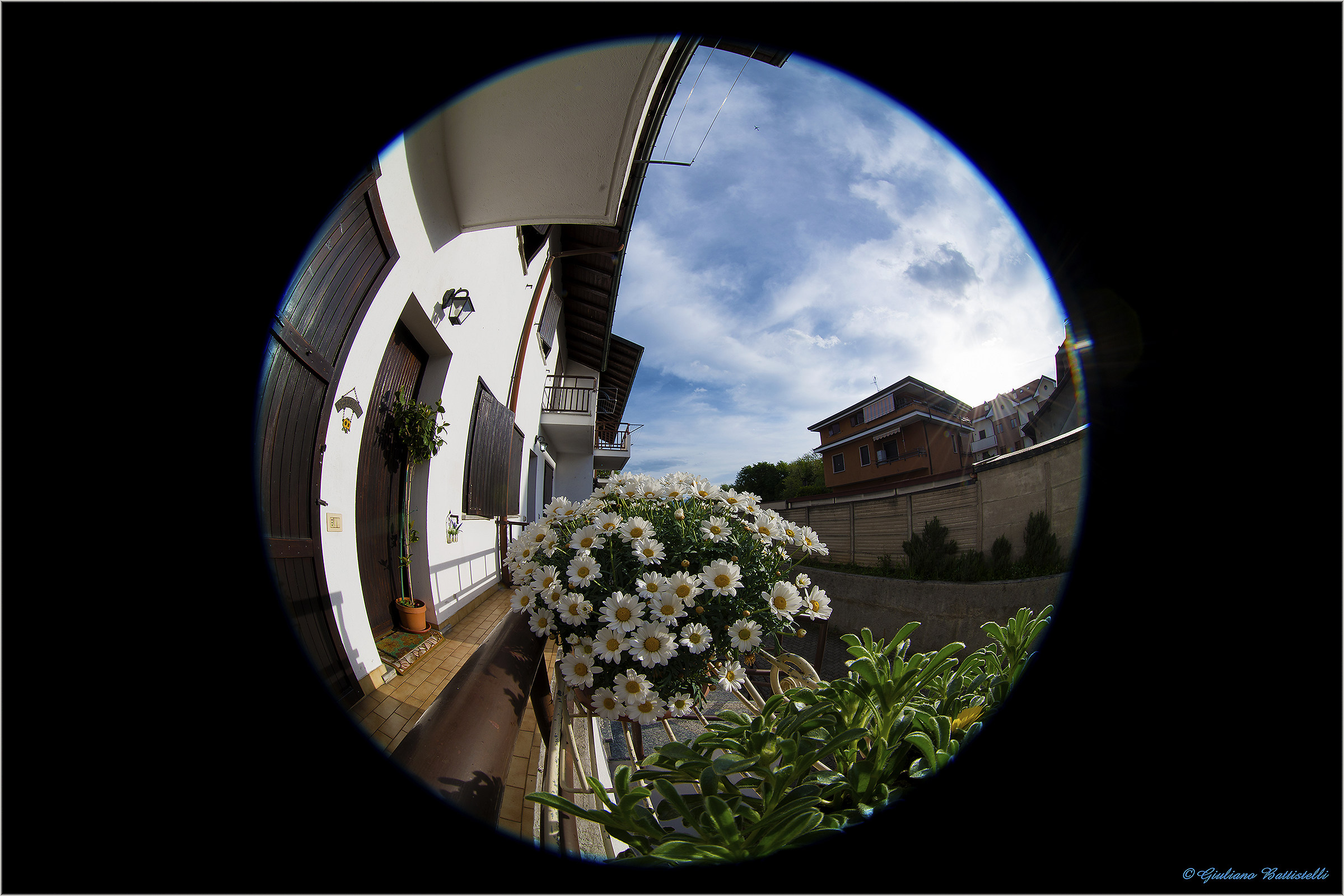 A balcony view in 8 mm ...
