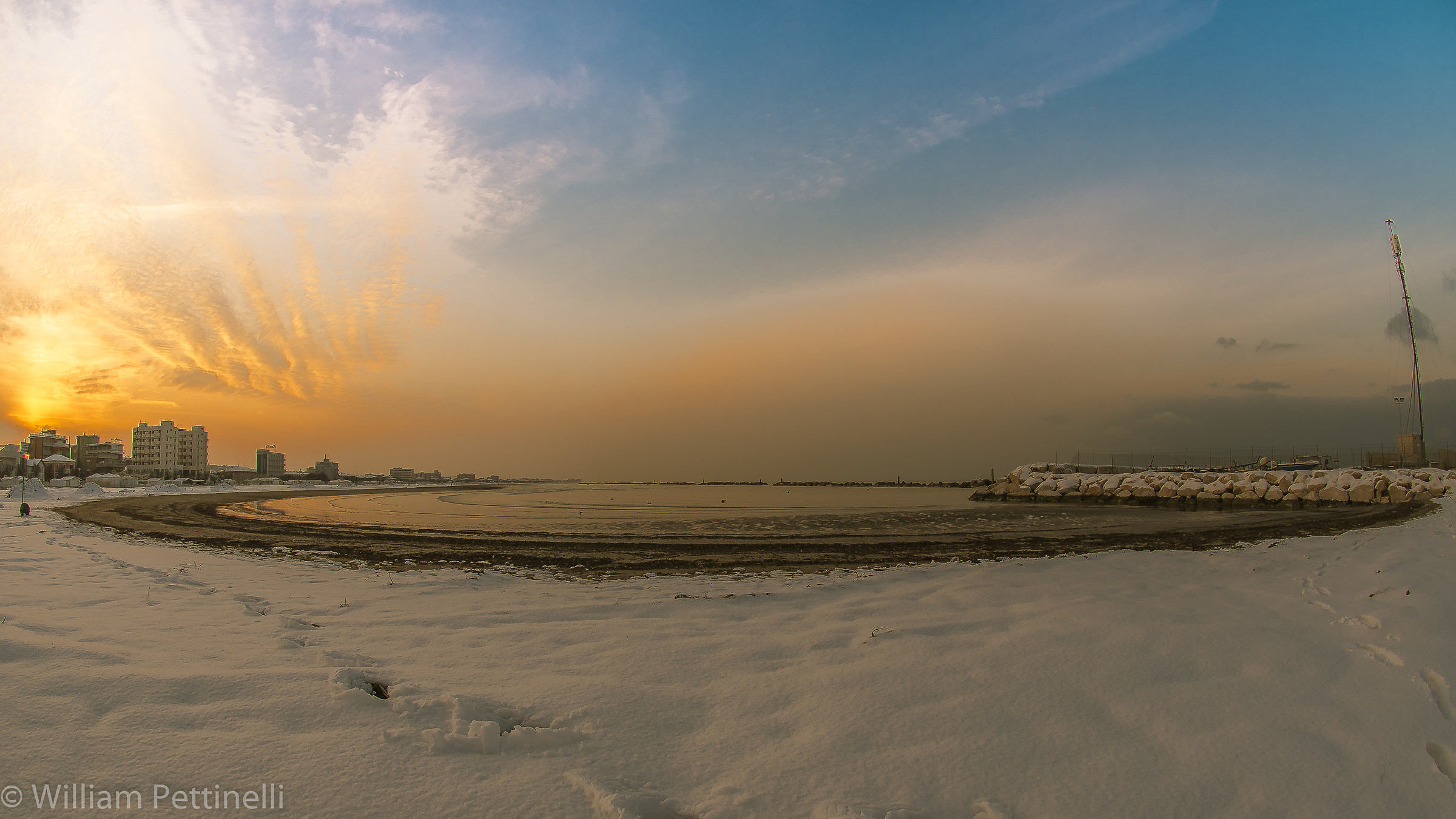 The snow at the beach, Senigallia