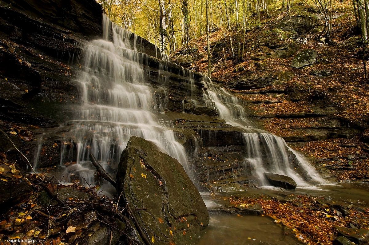 "Autumn Waterfall"