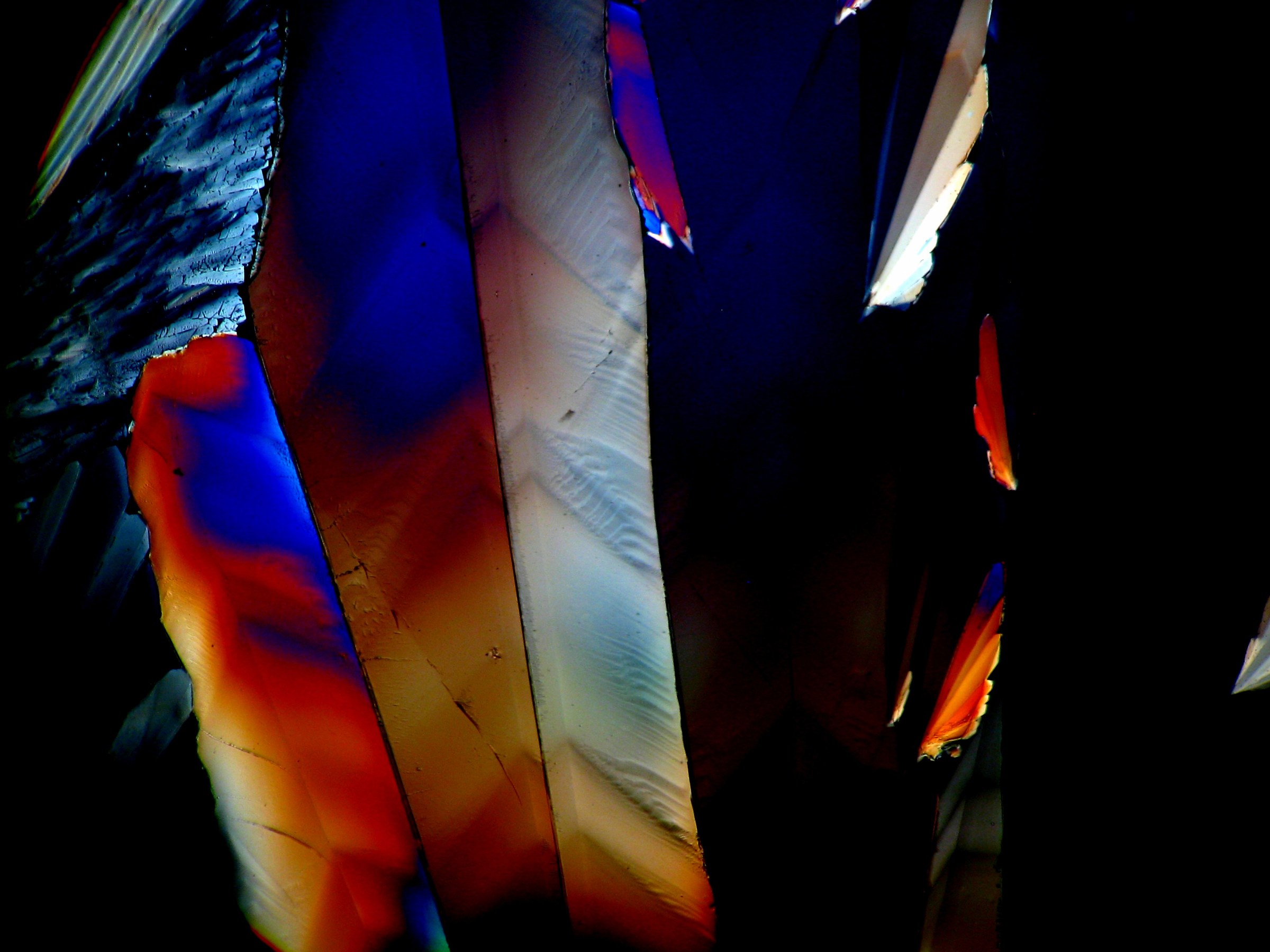 Cristalli di zucchero in formazione