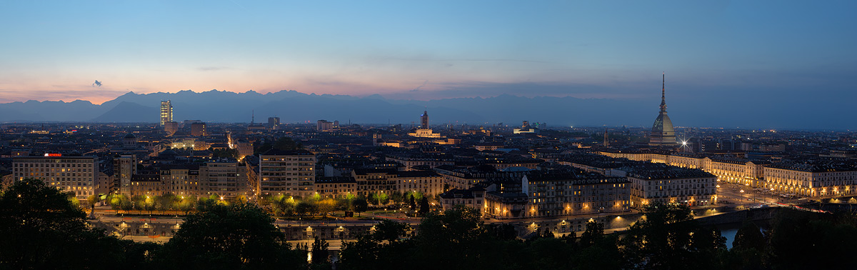 Tramonto su Torino dal Monte dei Cappuccini