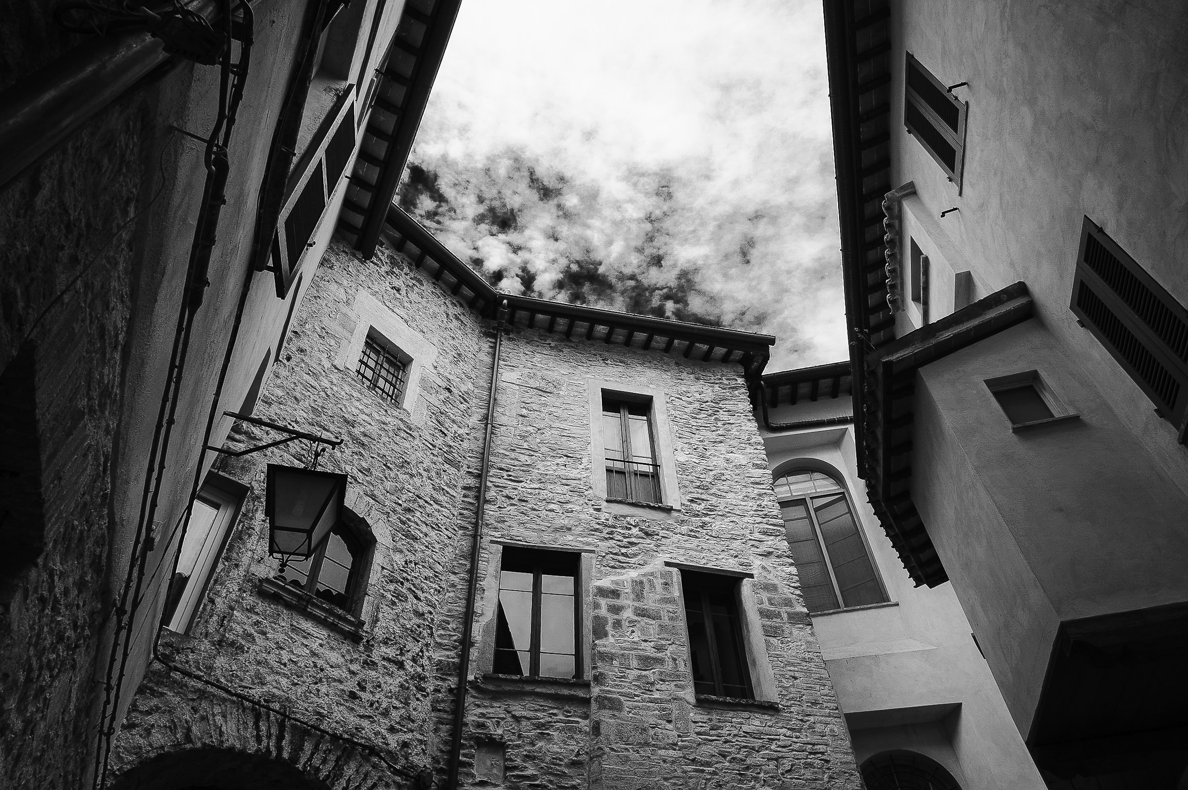 Glimpses of sky in Spoleto.