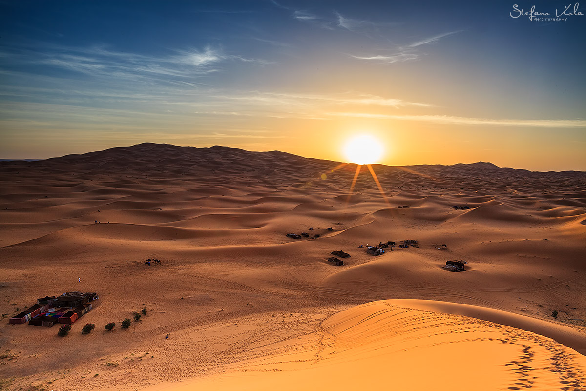 Alba nel deserto del Sahara