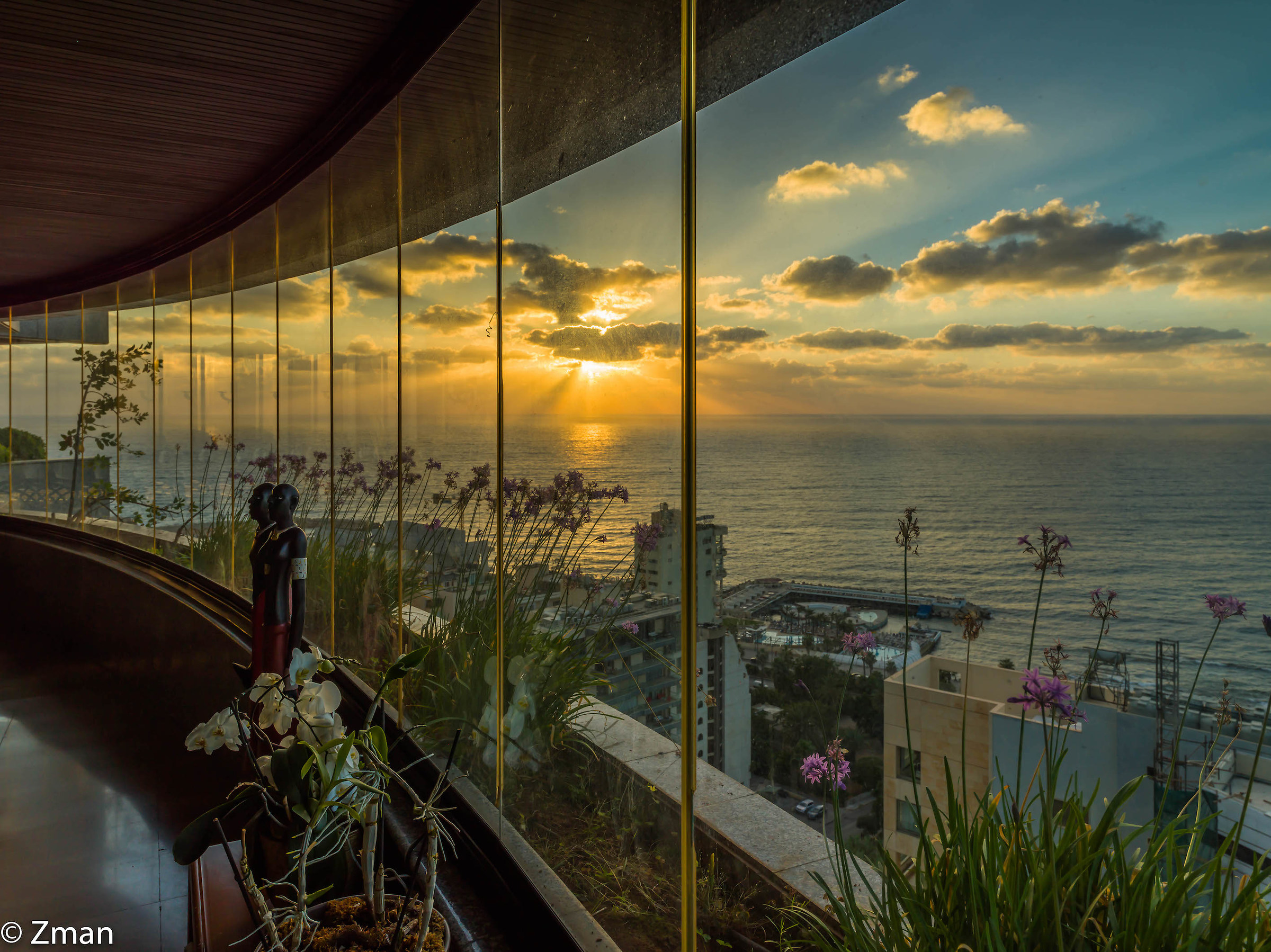 Tramonto dal nostro balcone