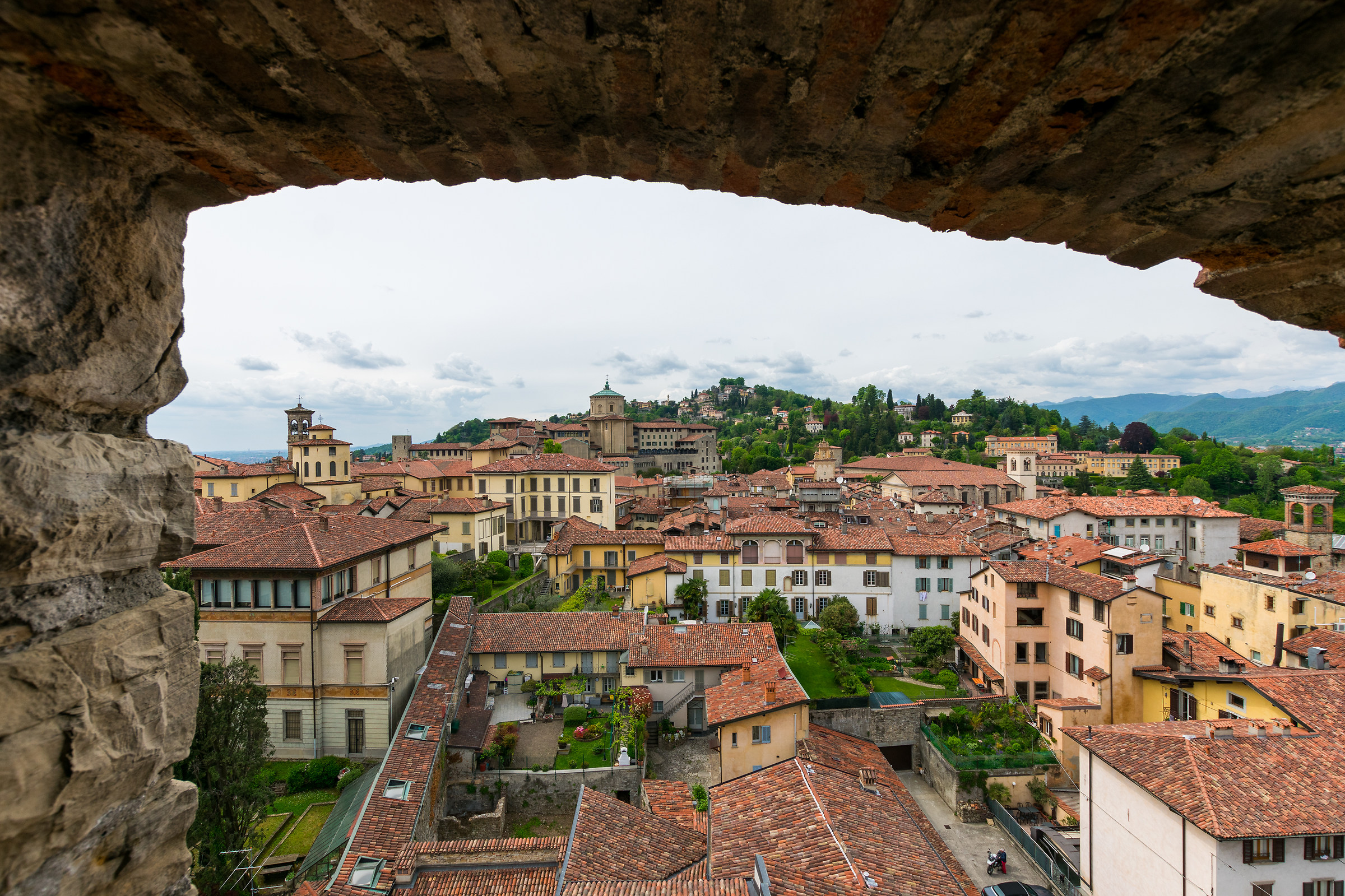 Upper town and its hills, Bergamo.