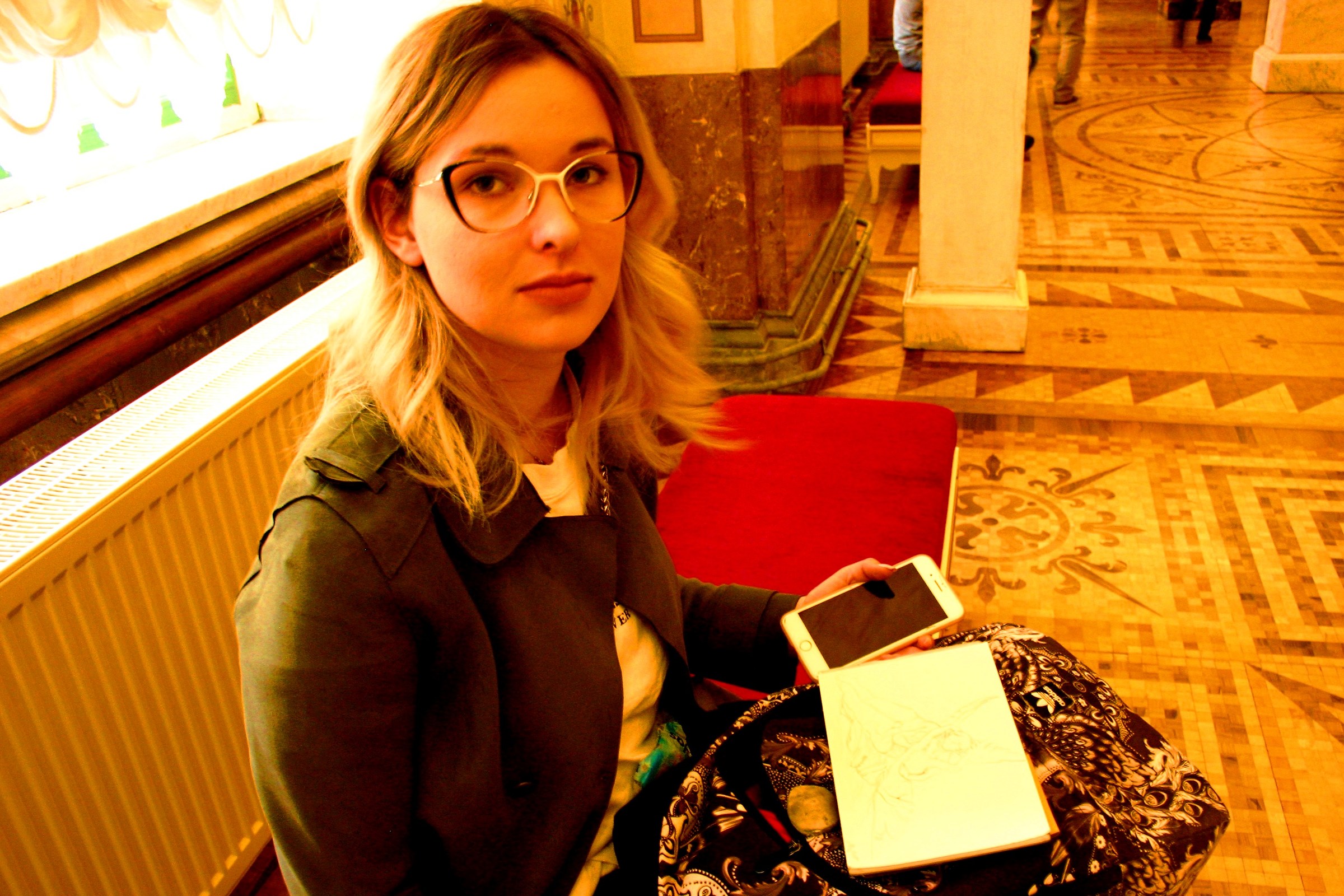 the student of fine arts at the Eremitage