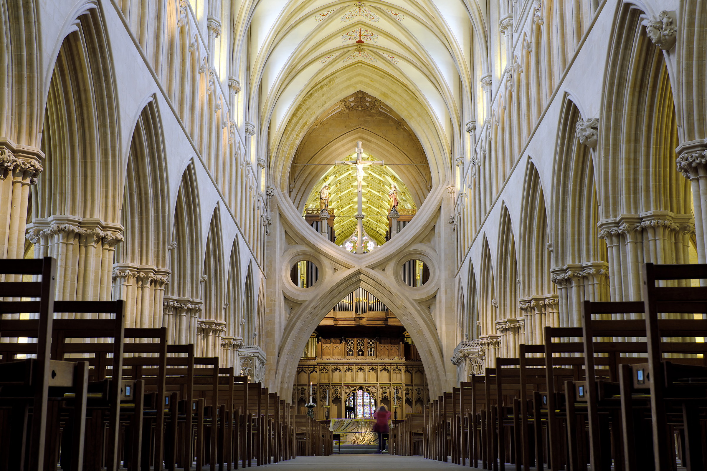 Cattedrale di Wells - Gli archi 'invertiti'