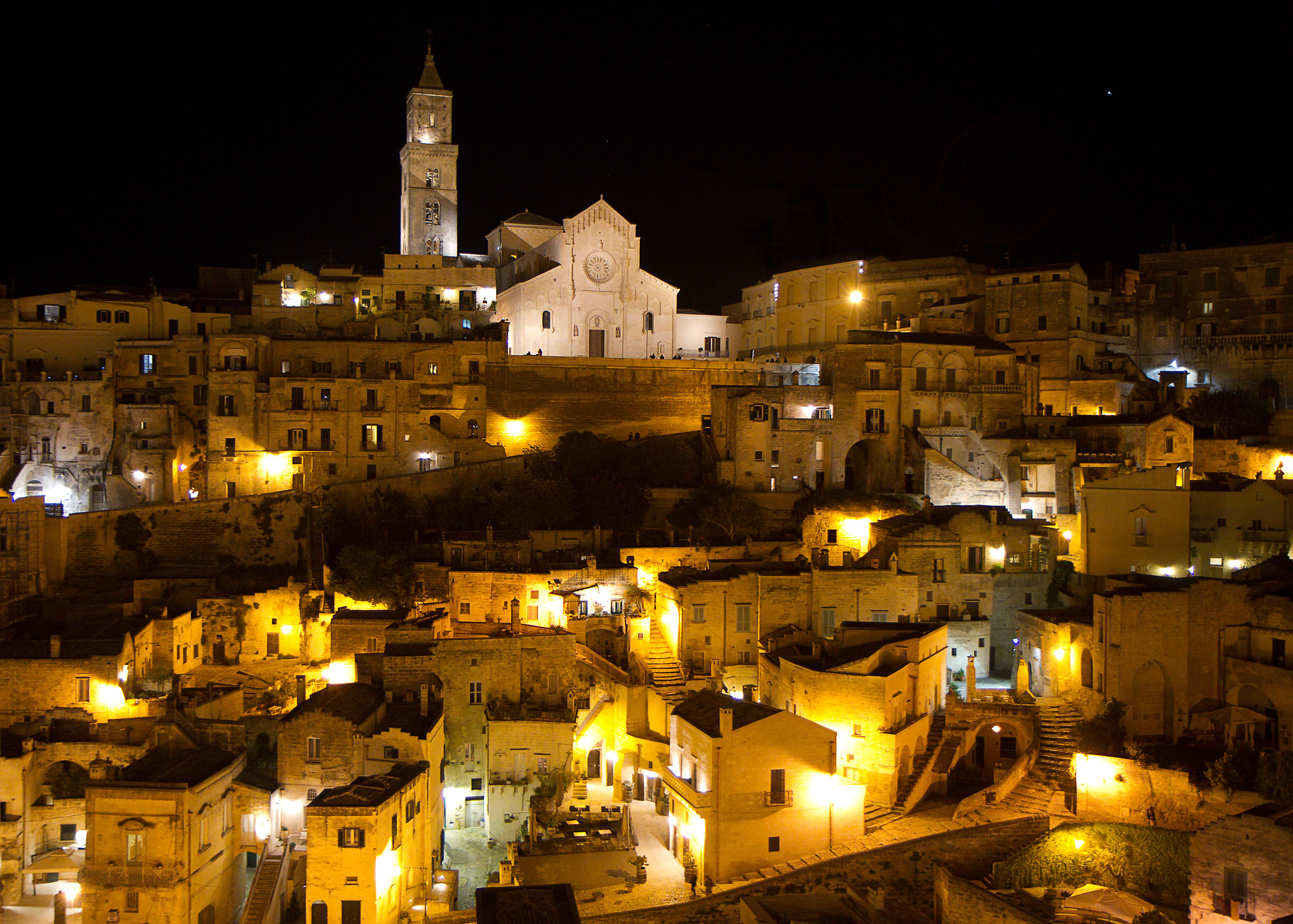 Matera at night