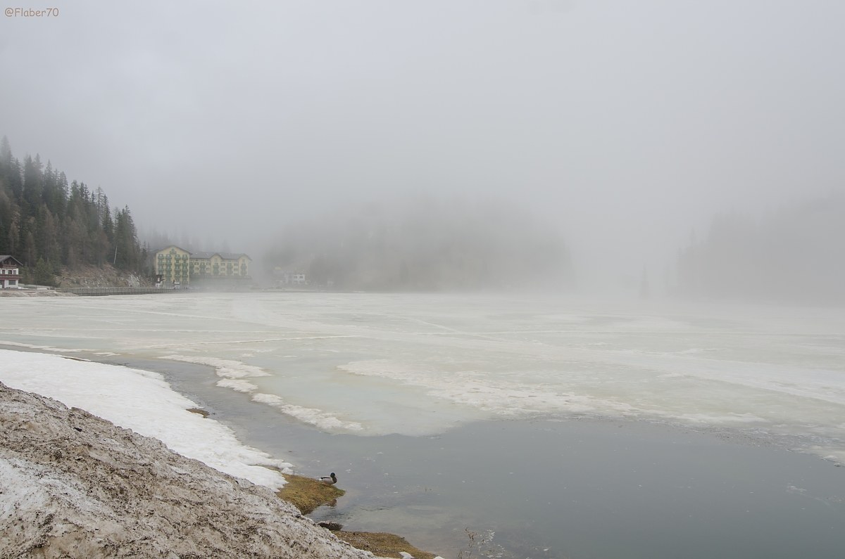 the thaw in Misurina