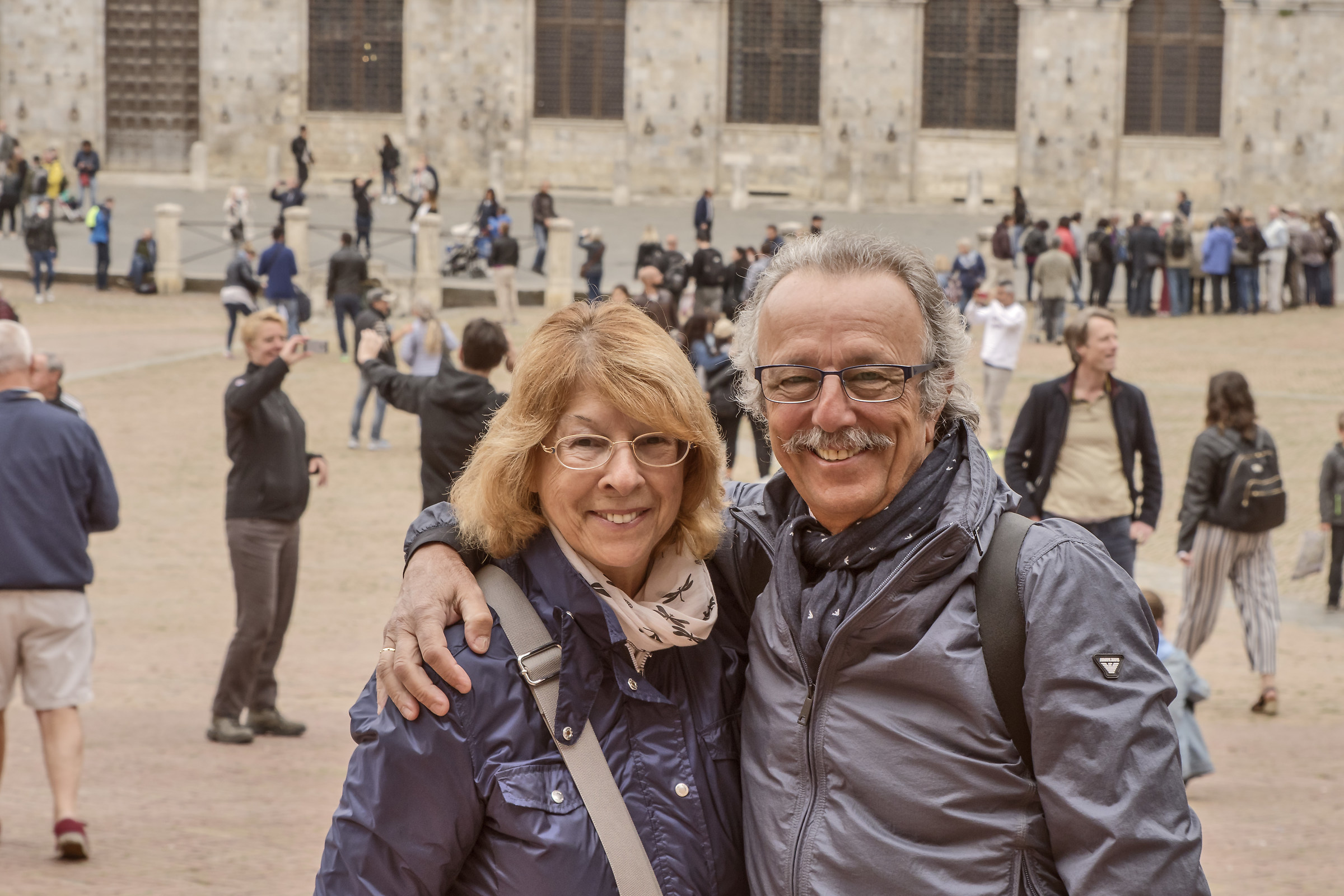Souvenir photo with Pietro and Luciana
