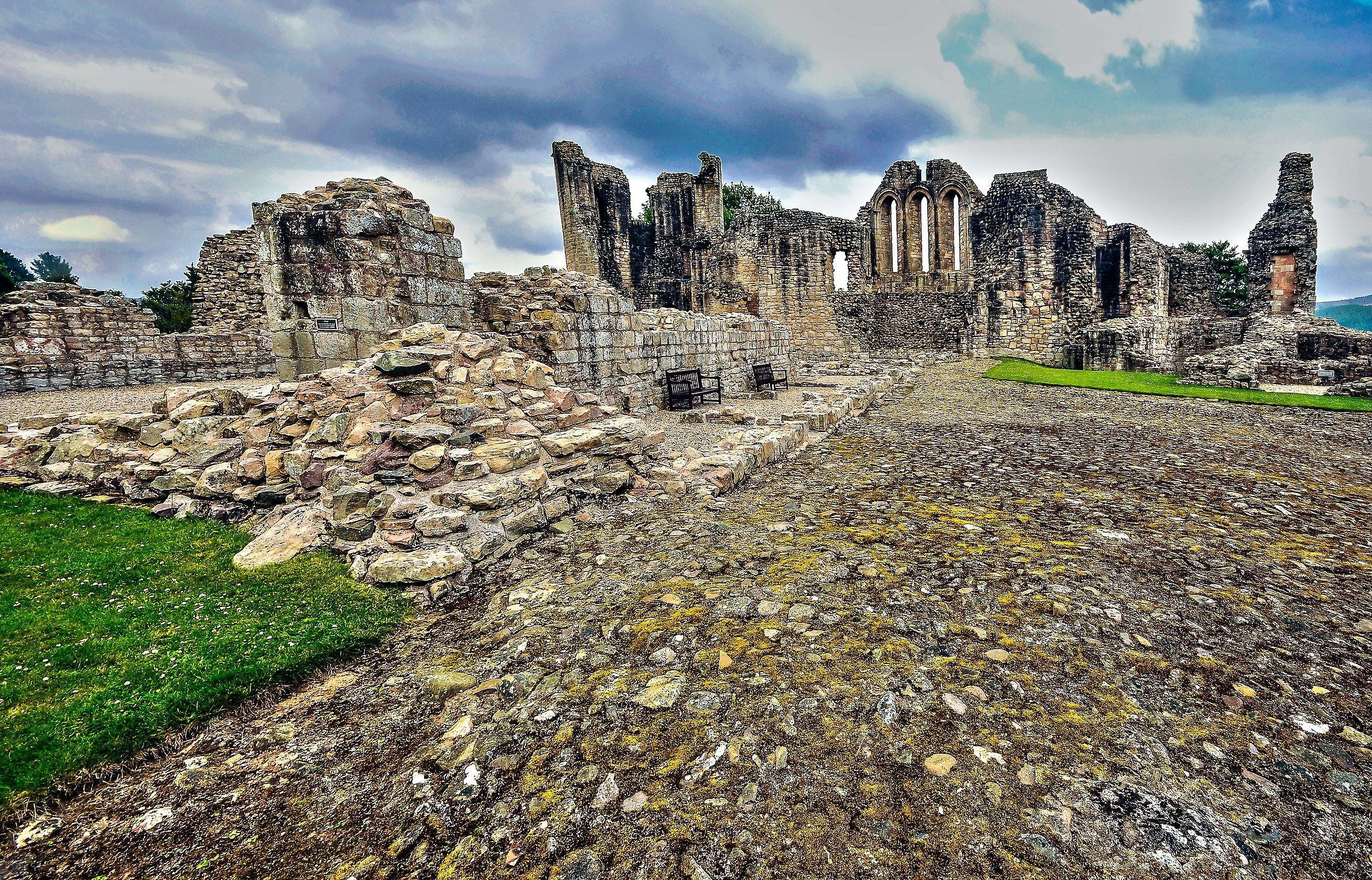 the remains of the Castle