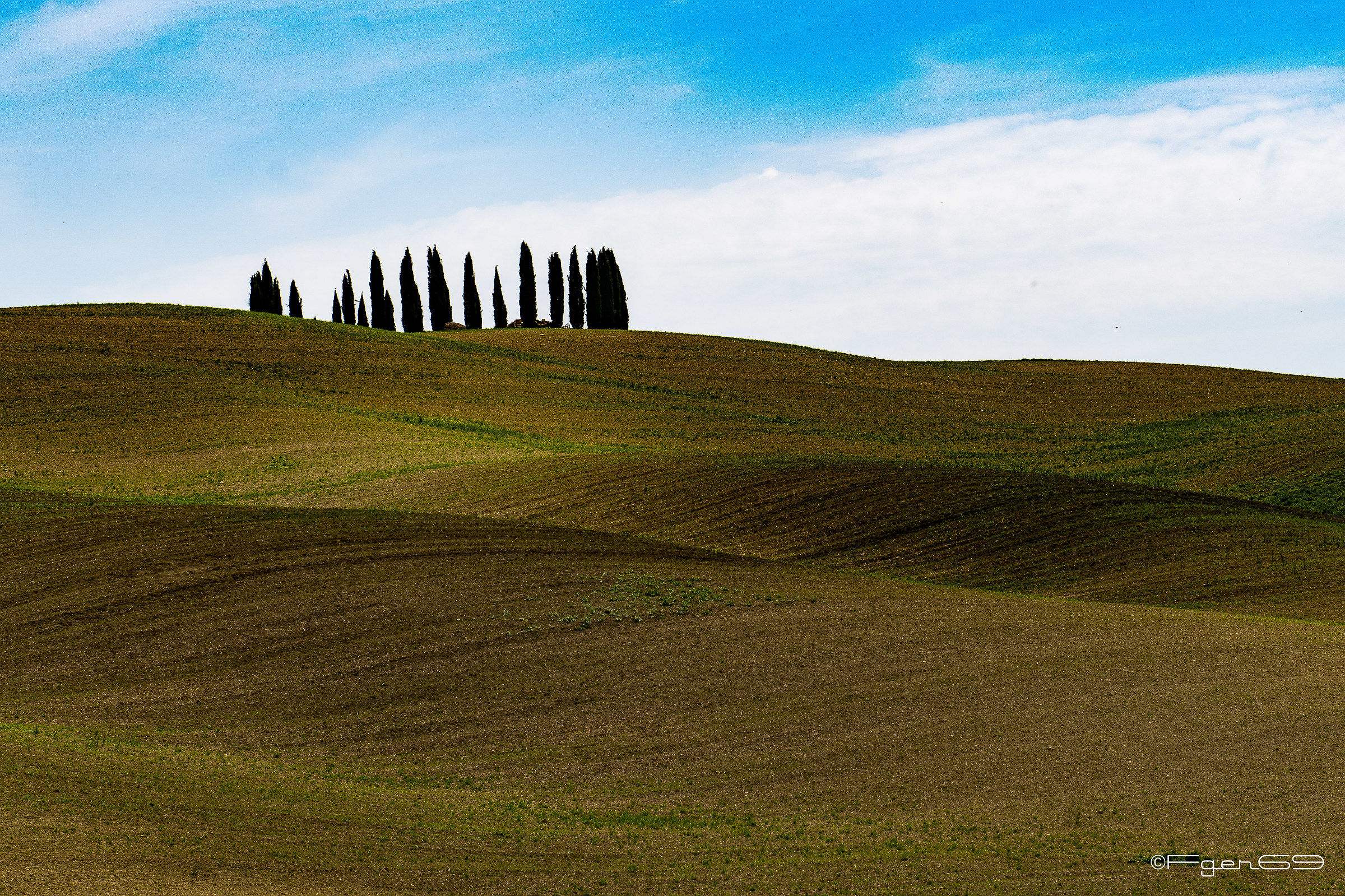 le linee e i colori delle crete Senesi