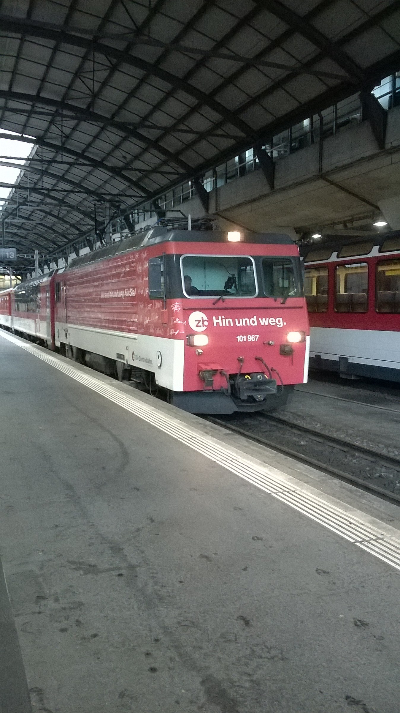 Zentralbahn HGe 4/4 101 967-8 . Luzern.