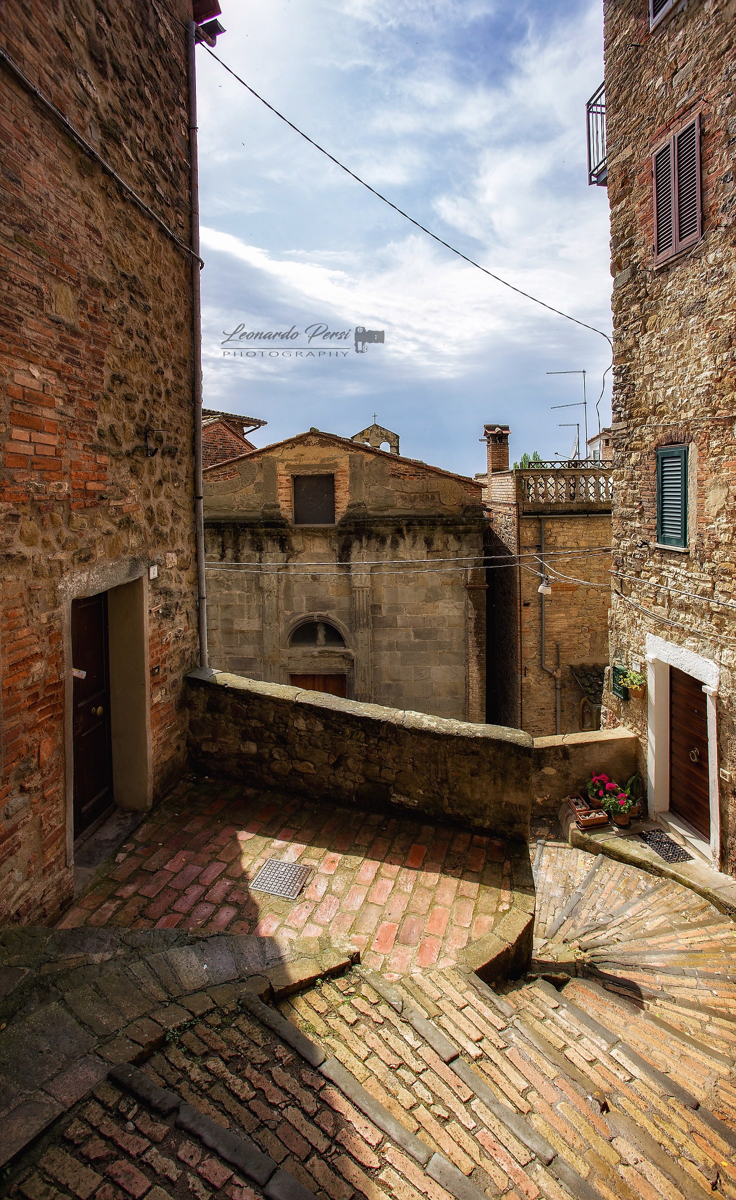 In the narrow streets of Passignano, the Pearl of the Lake T...