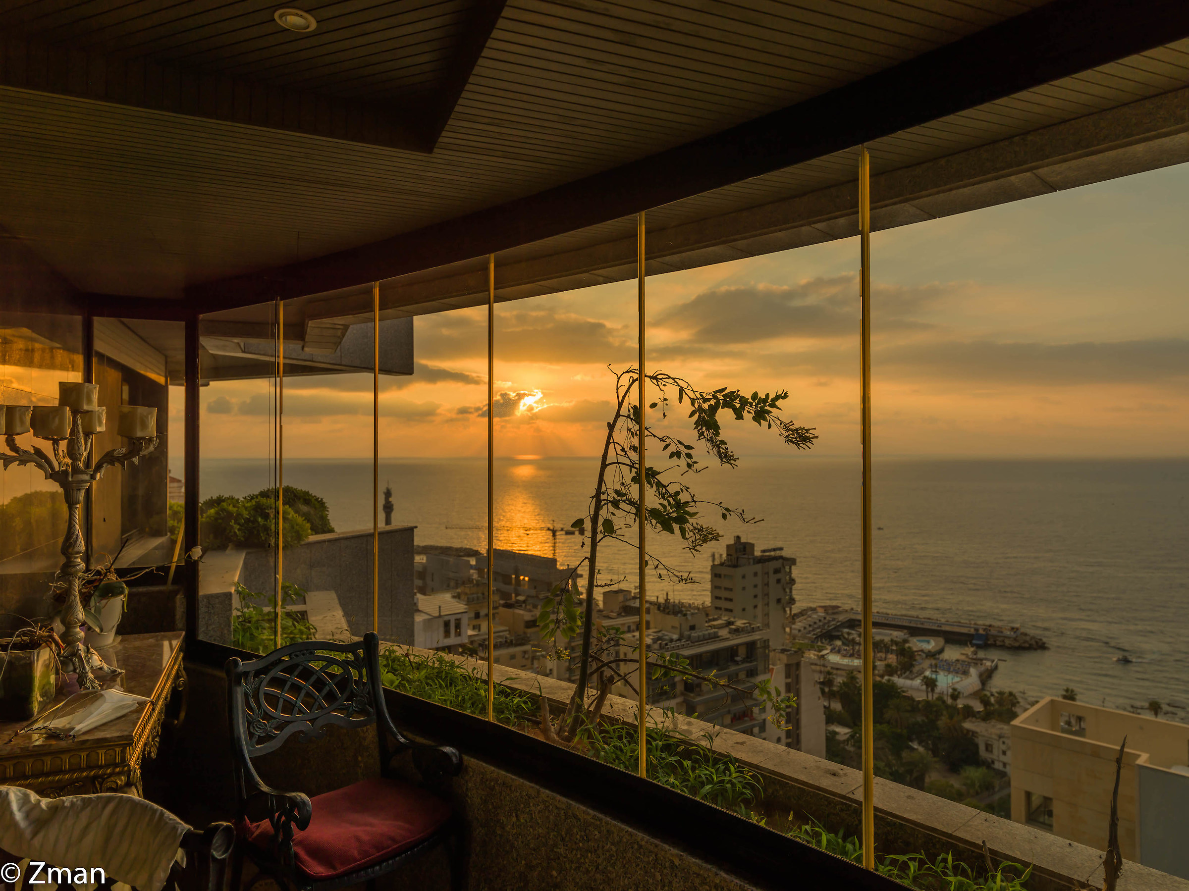 Tramonto e il nostro balcone