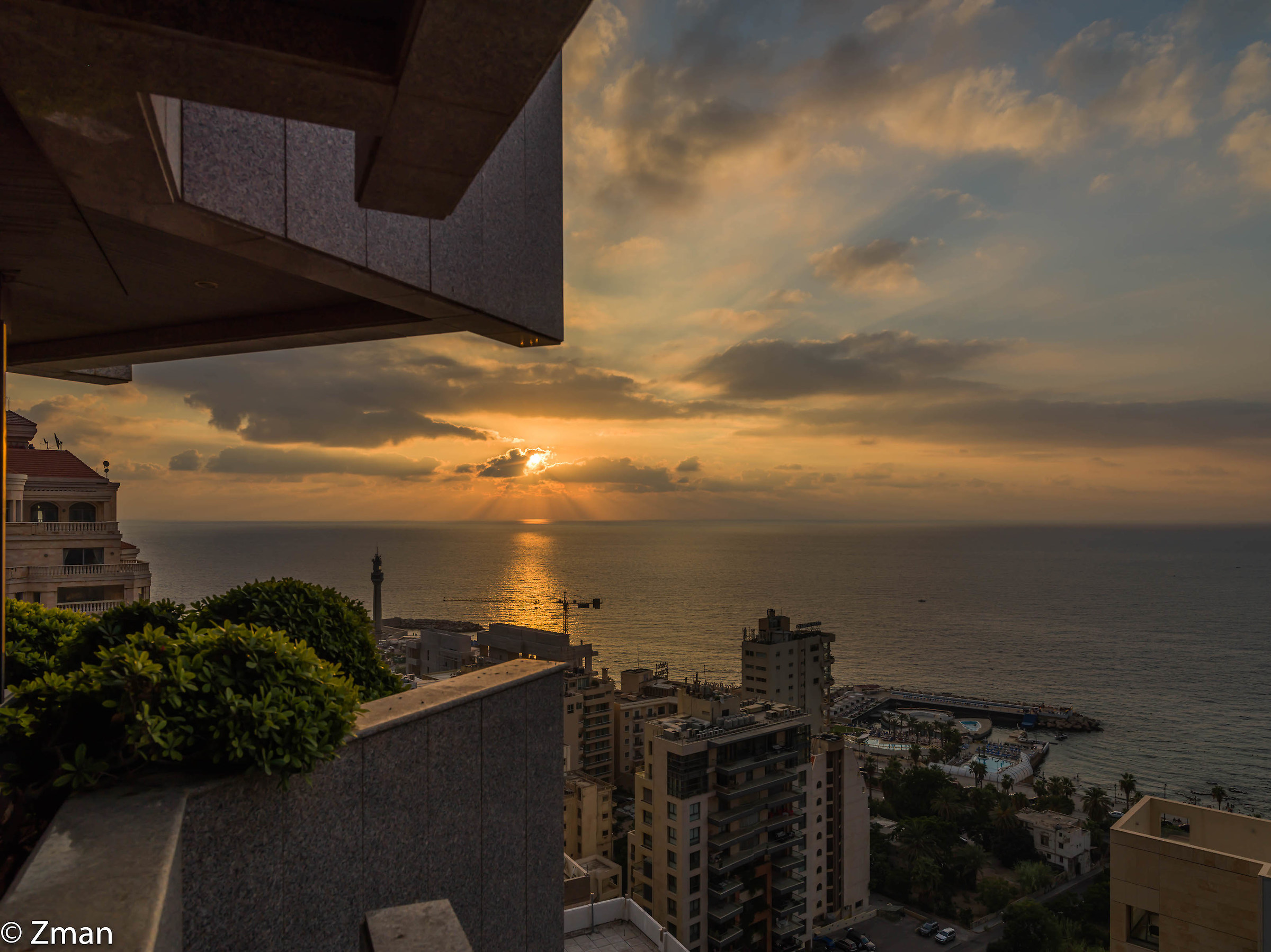 Tramonto dal nostro balcone