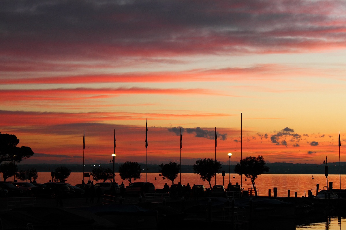 sunset in Sirmione