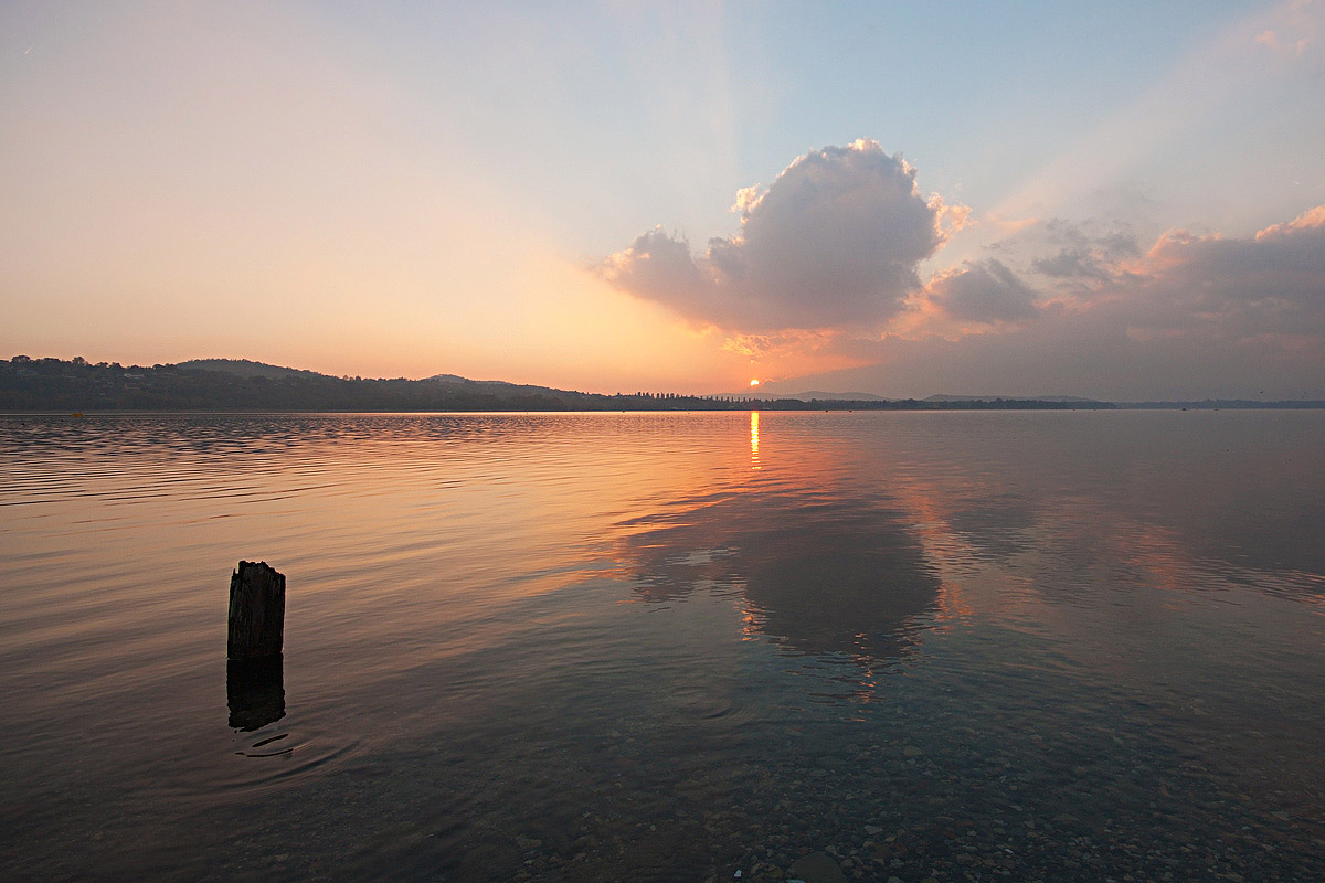 Sunset at Lake Varese