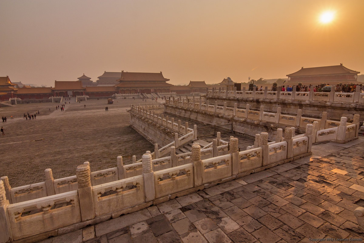 Sunset on the forbidden city