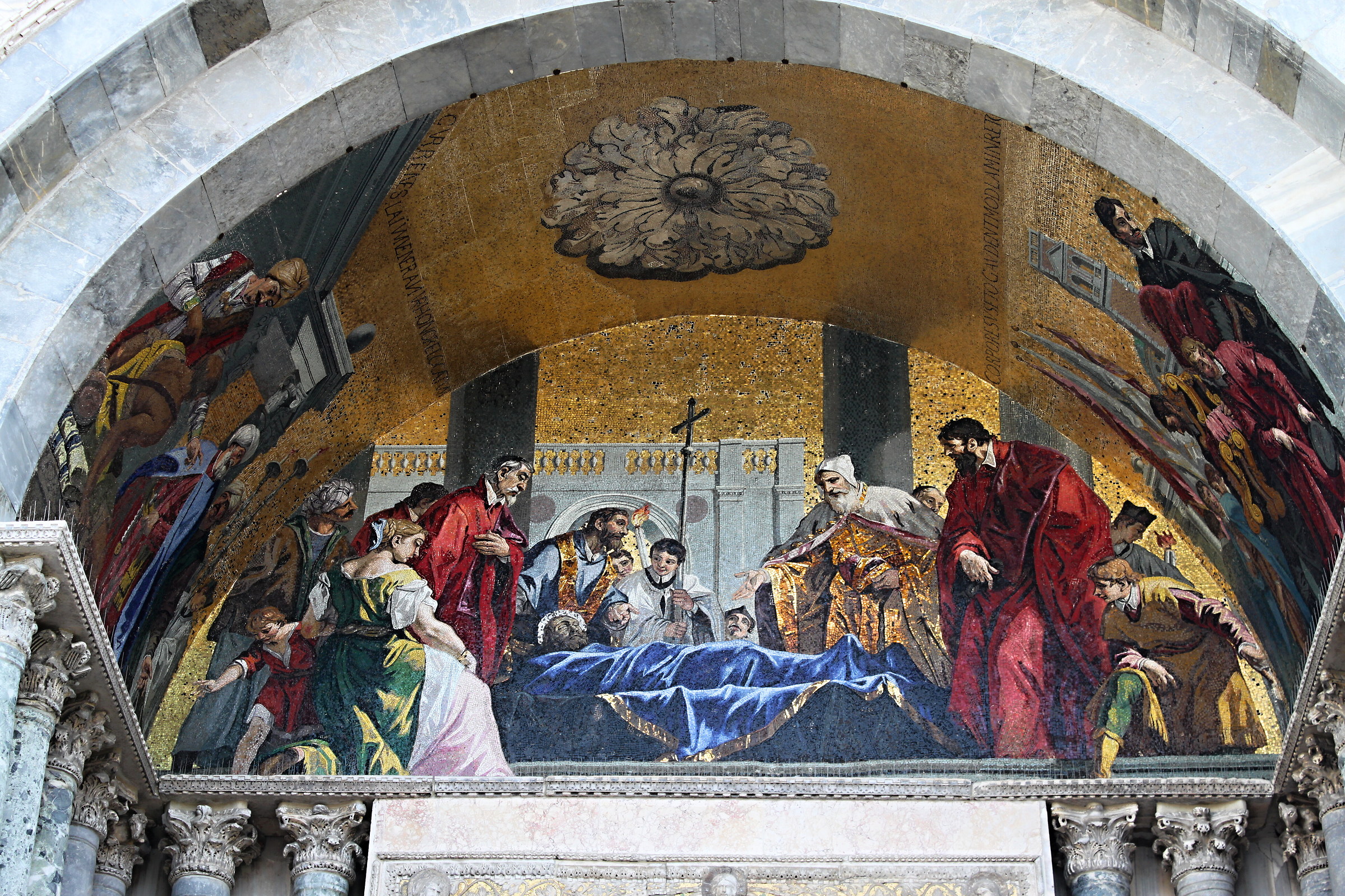 Particular façade Basilica San Marco-Venice