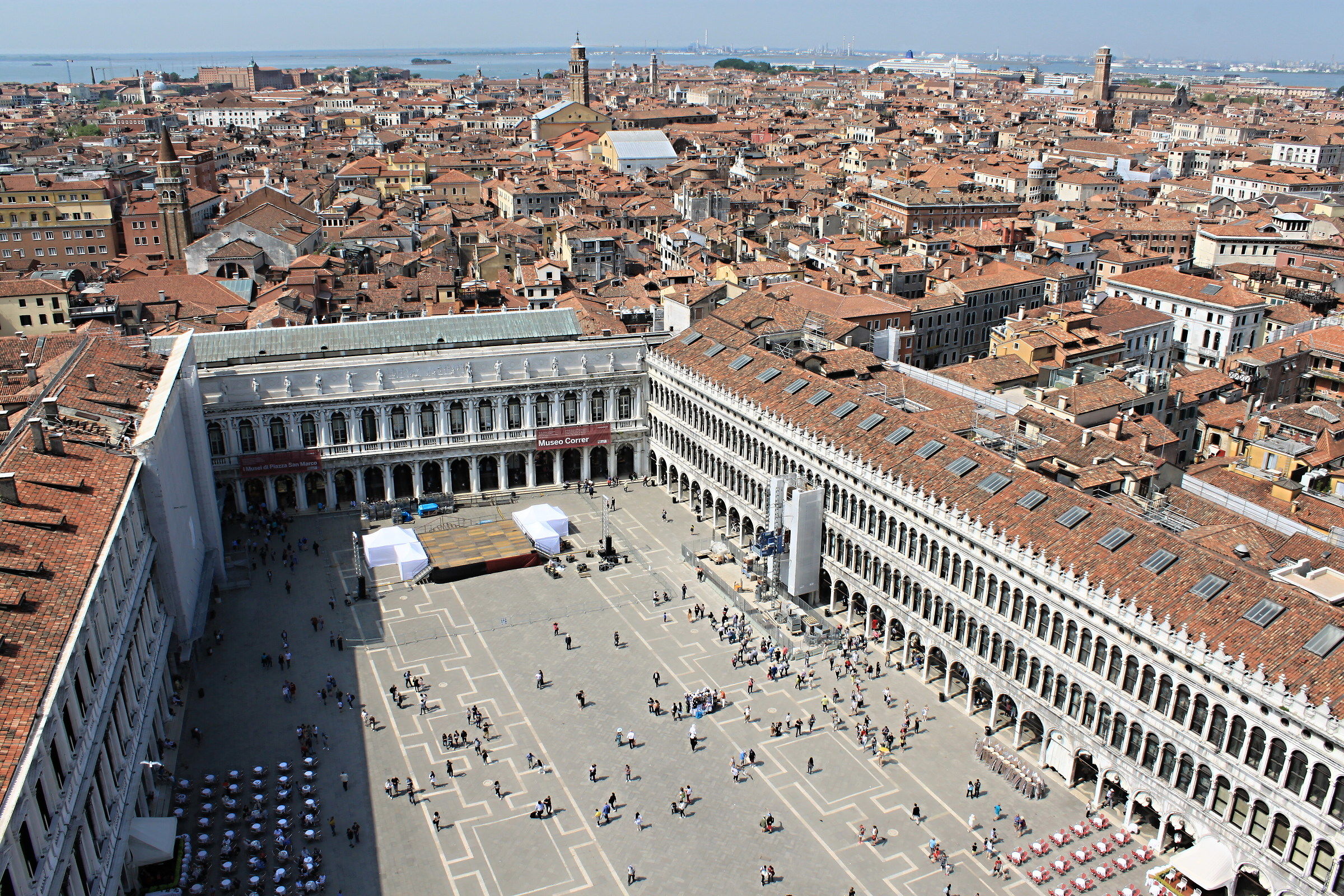 Panoramic Venice from the bell tower of San Marco
