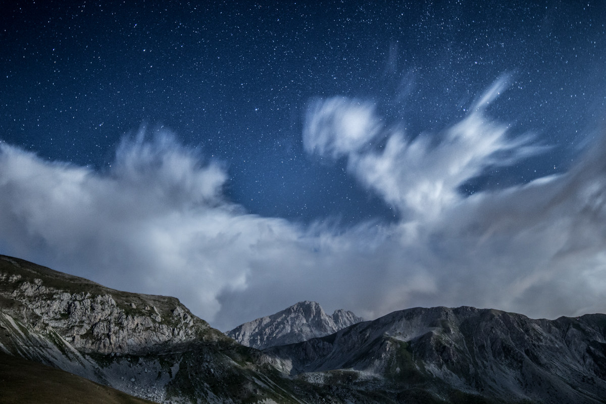 Starry sky on the Gran Sasso