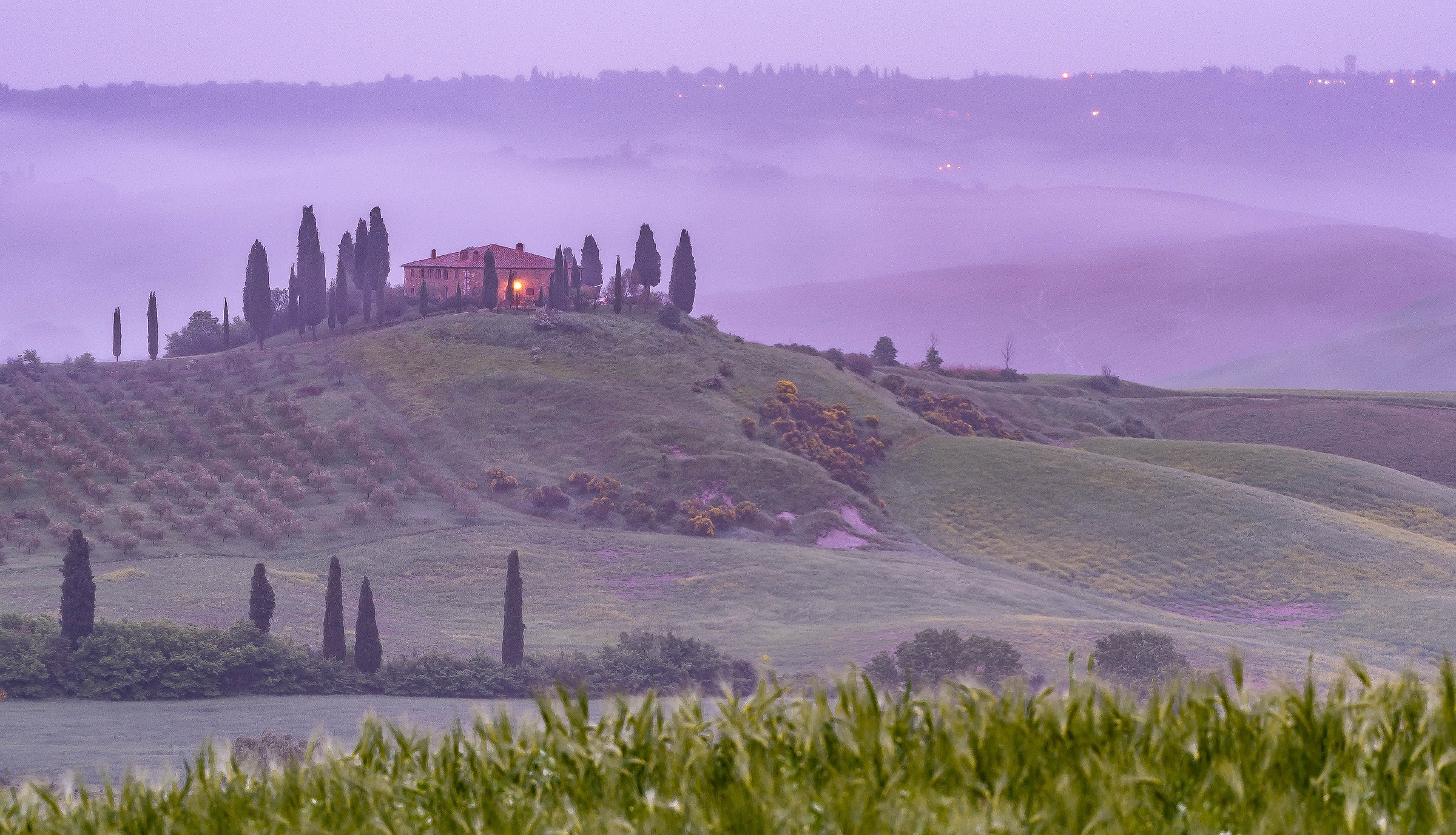 Belvedere con pioggia all'alba....