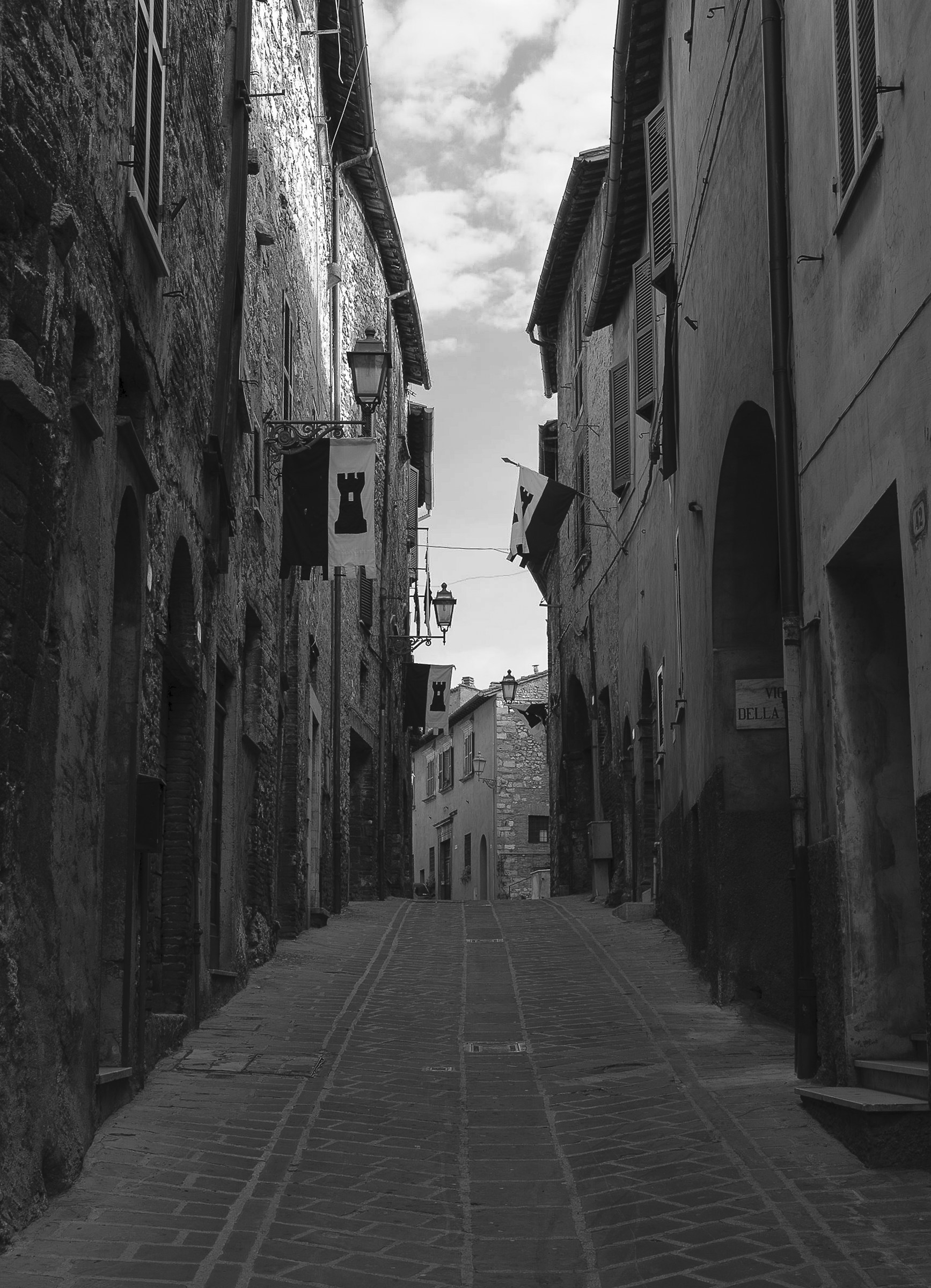 In the streets of the Mezule in Narni...