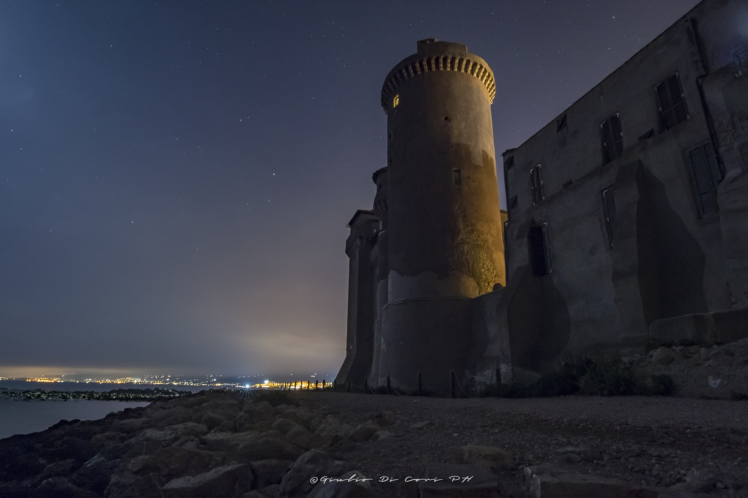 Castle of Santa Severa by Night