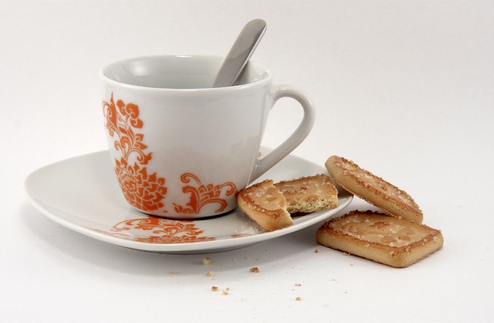 Cup and cookies