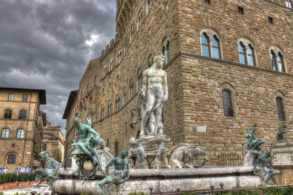 Fountain of Neptune in Piazza della Signoria