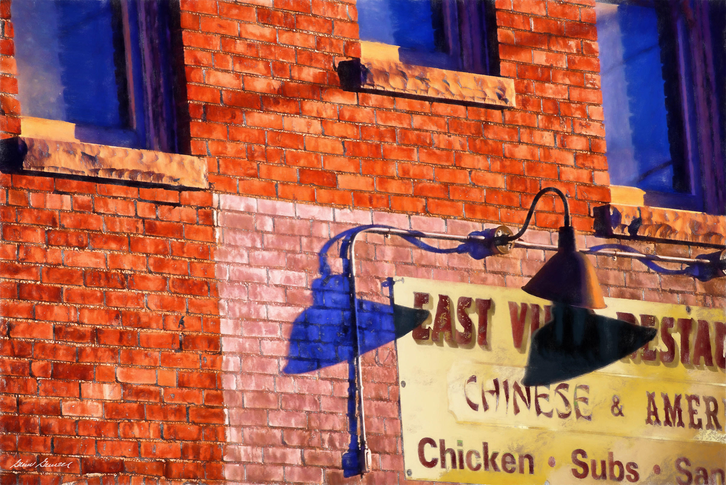 East Village Restaurant Sign
