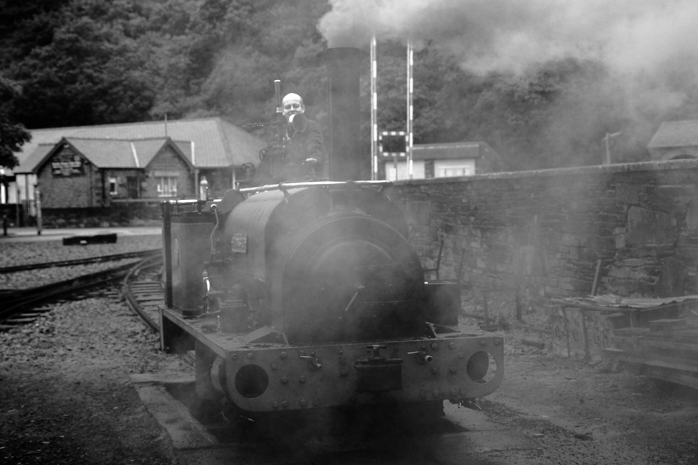 Runs, runs the locomotive