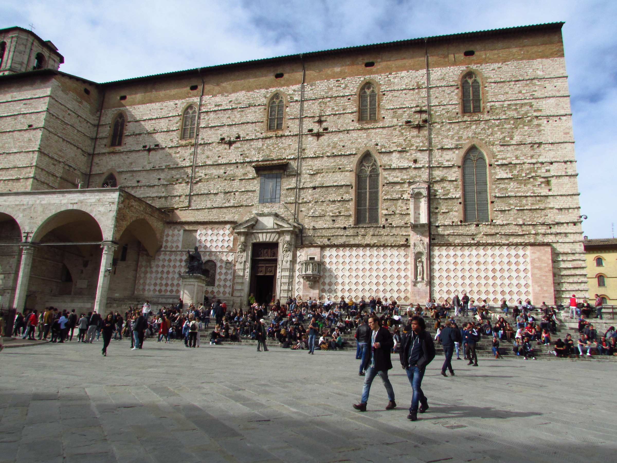 Perugia, the staircase of San Lorenzo
