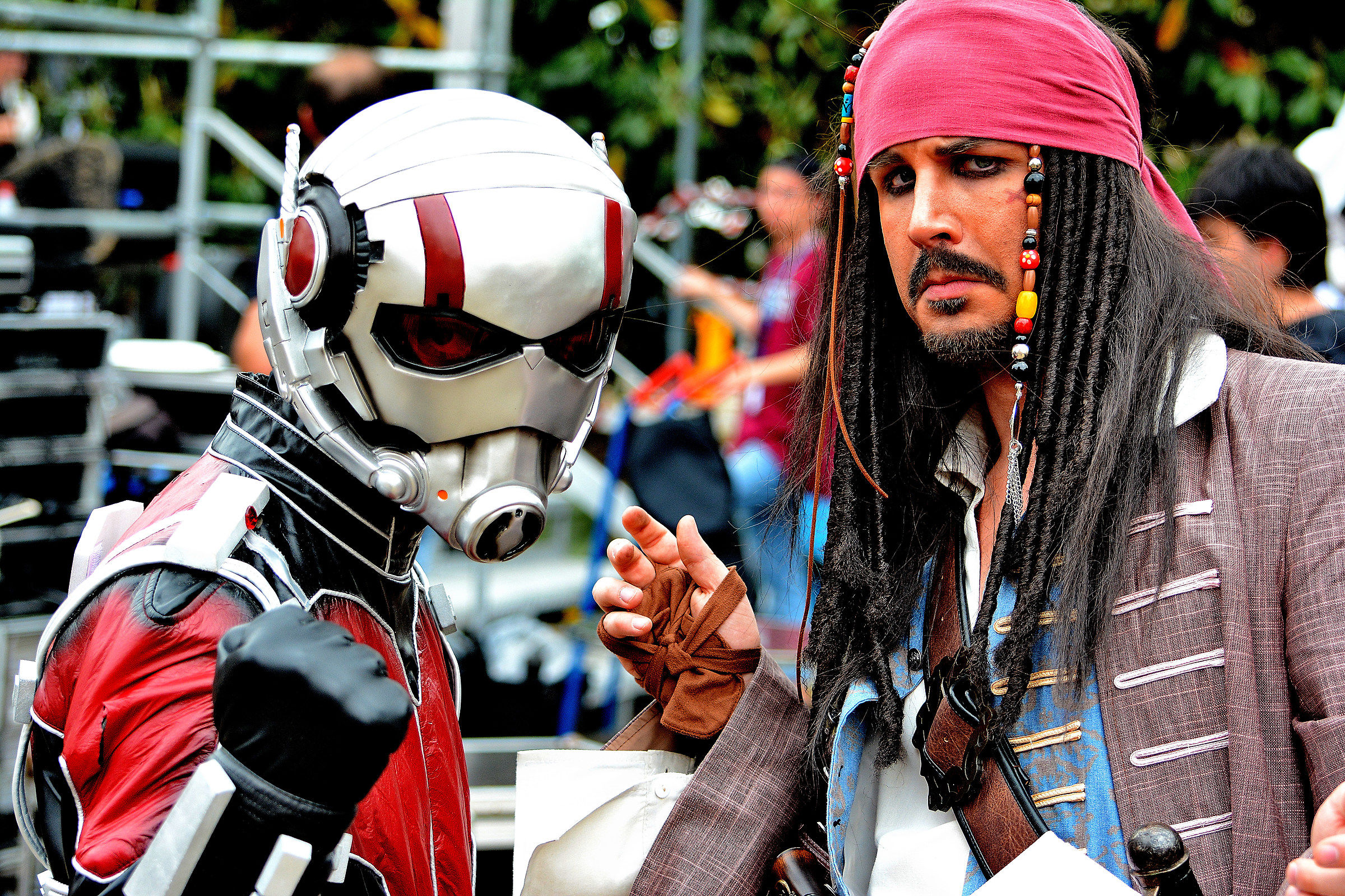 Sermide Comics & Games 2018: Ant-Man and Jack Sparrow.