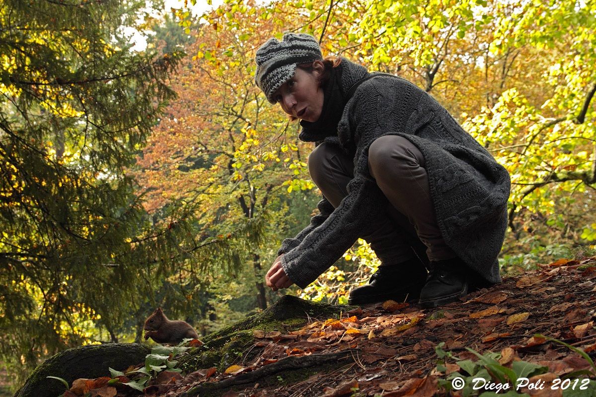 Daughter and mother squirrel ...