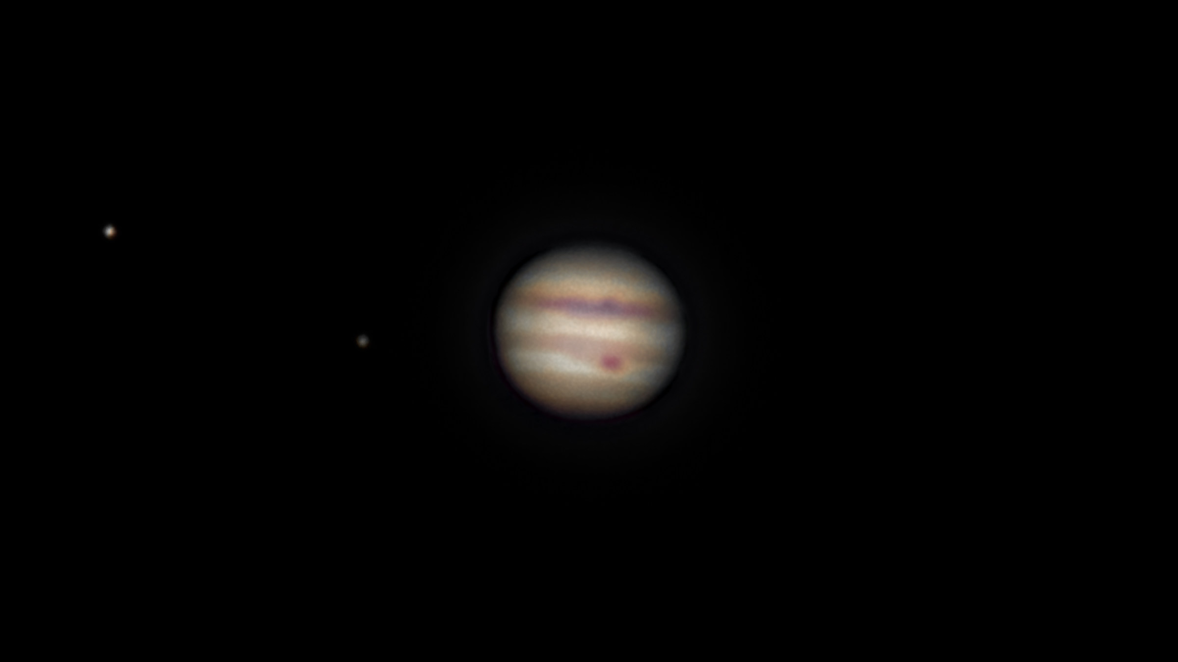 Jupiter with Moons: Europe and I