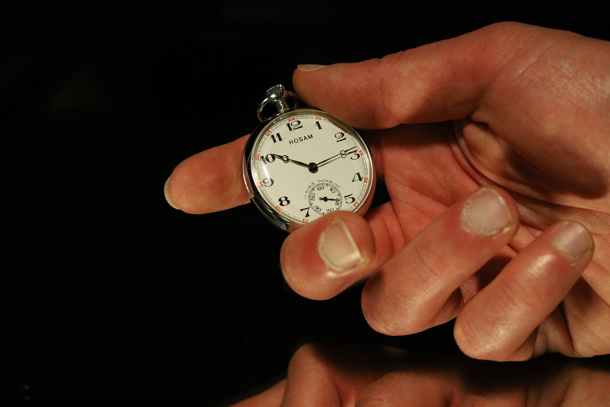 La mano del puntuale