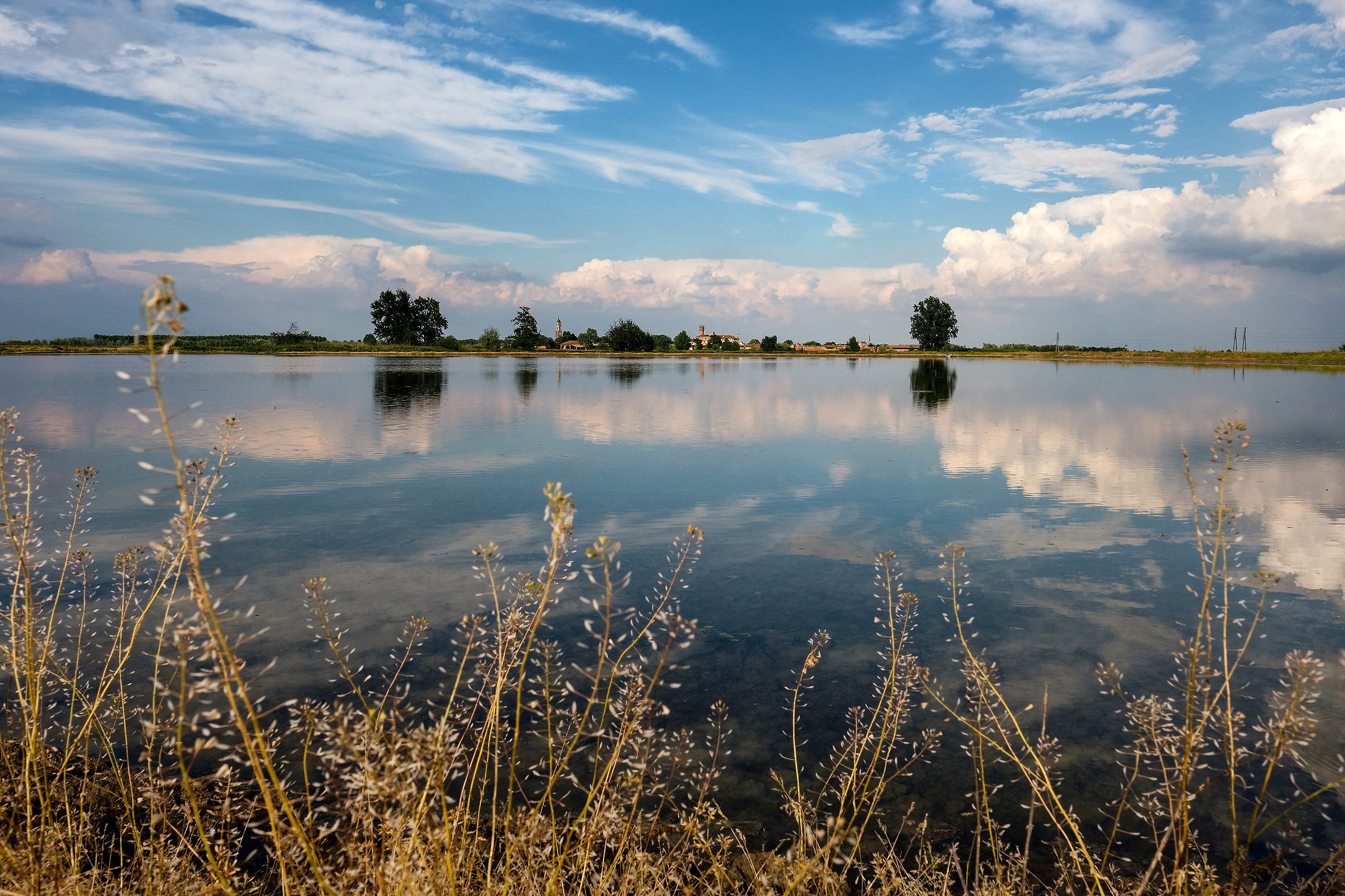 L'antico borgo di Vettignè tra le risaie vercelle...