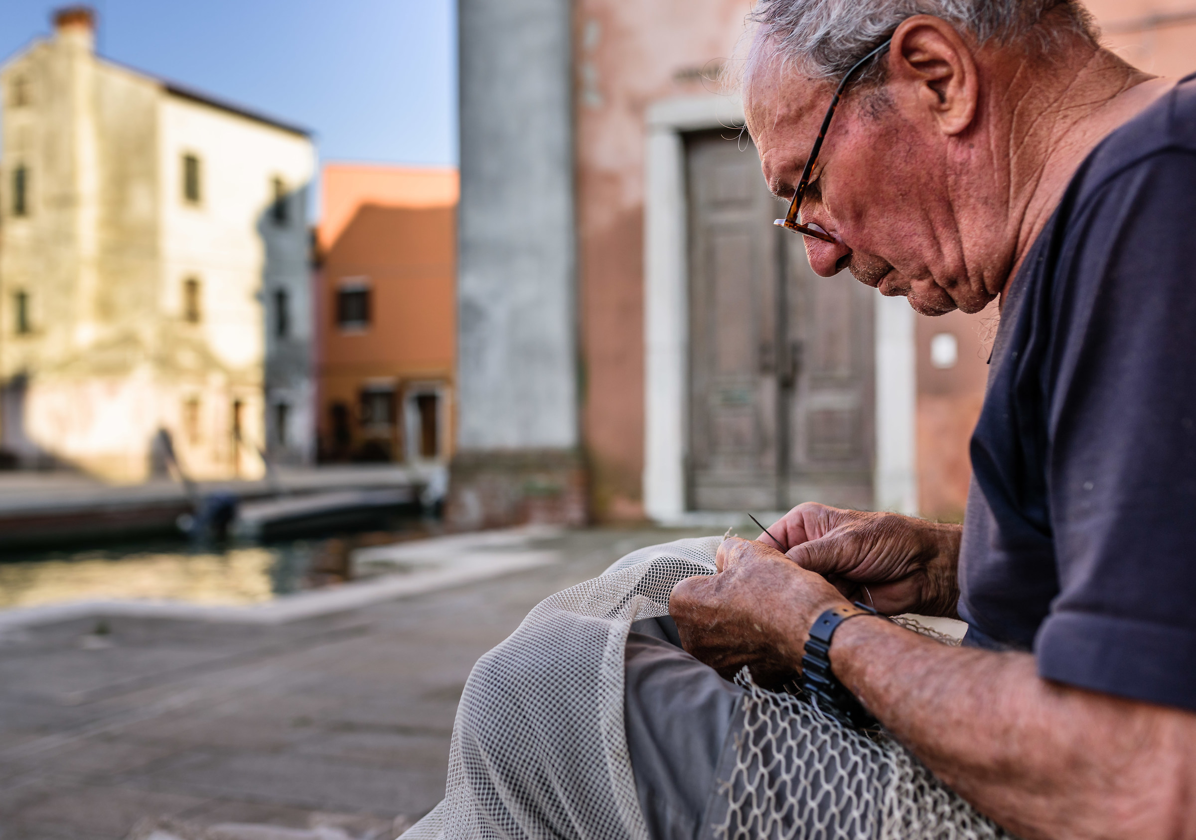 The network and the elderly fisherman