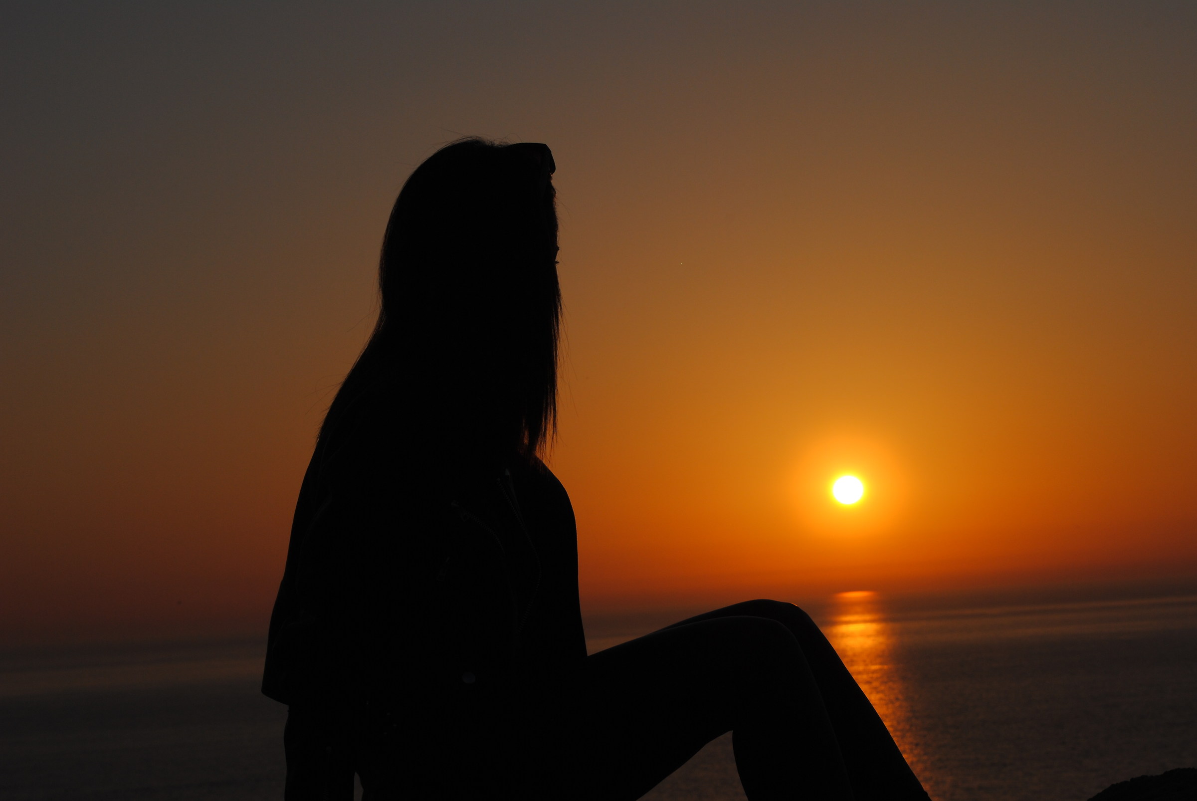 Her and the sunset....