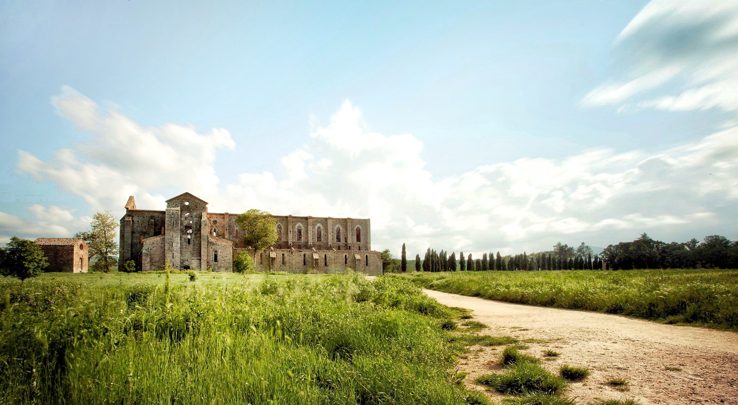 View of San Galgano Abbey