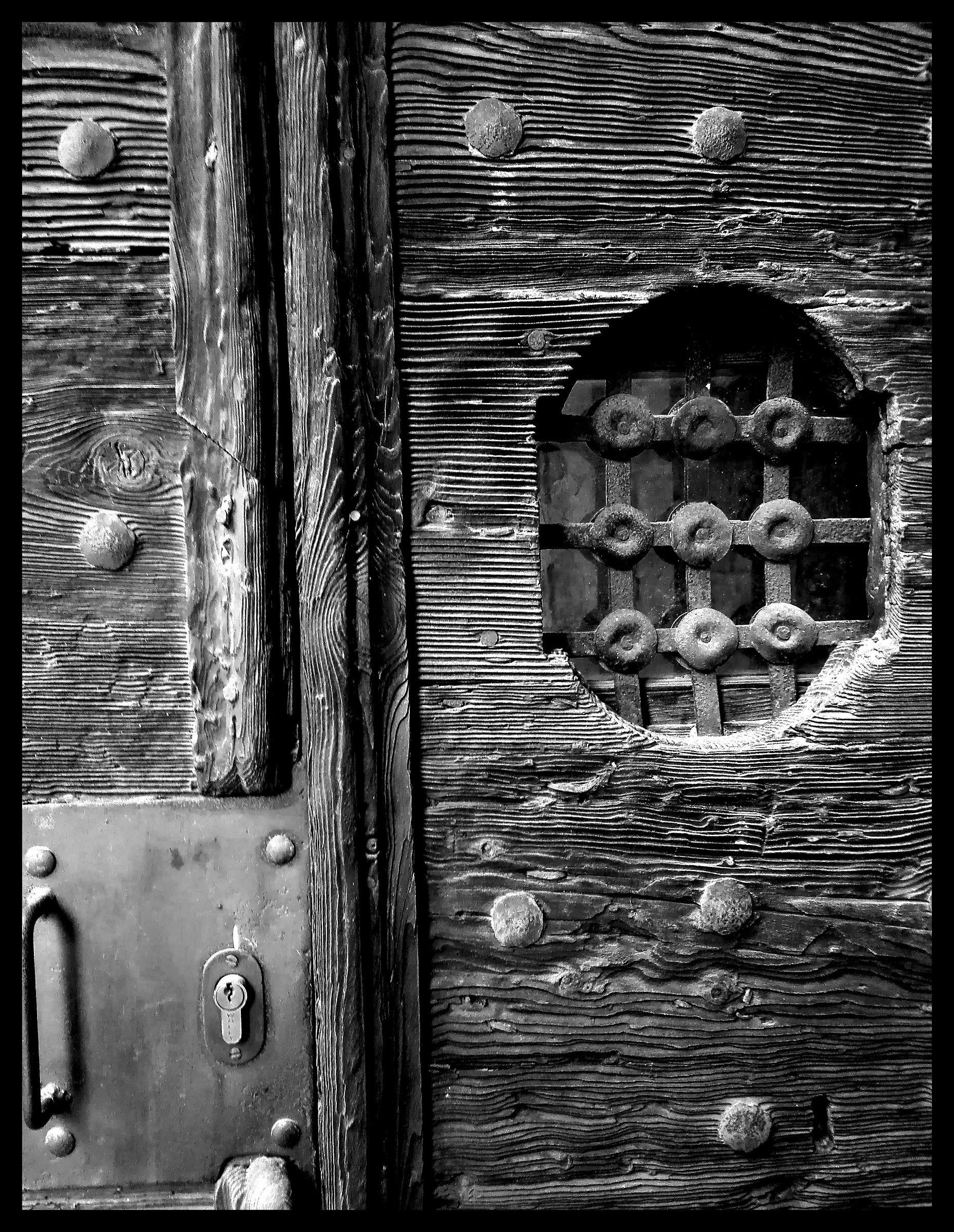 At the door and knock