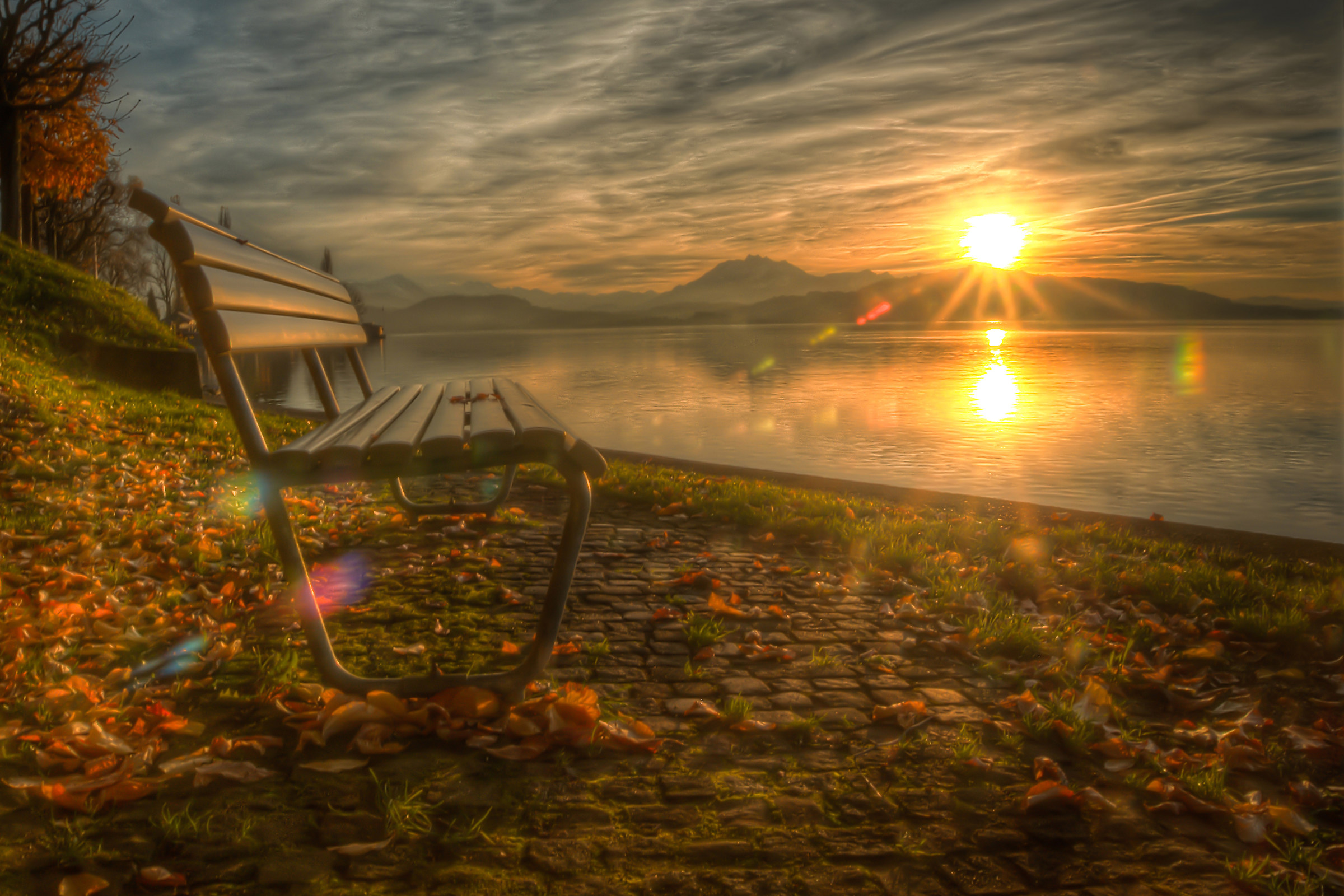 Lago di Zug Autunno - Svizzera