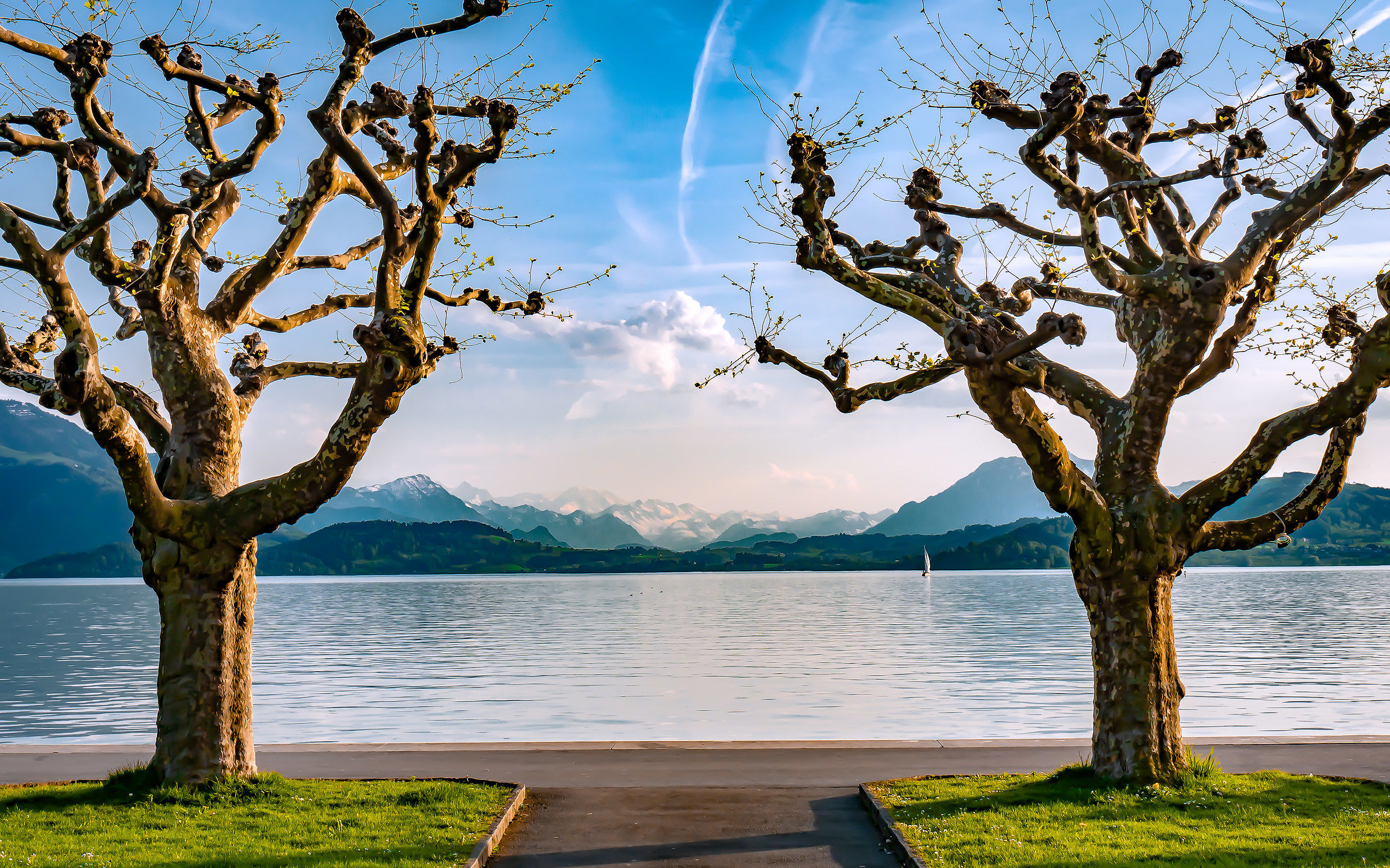 Lago di Zug Primavera - Svizzera