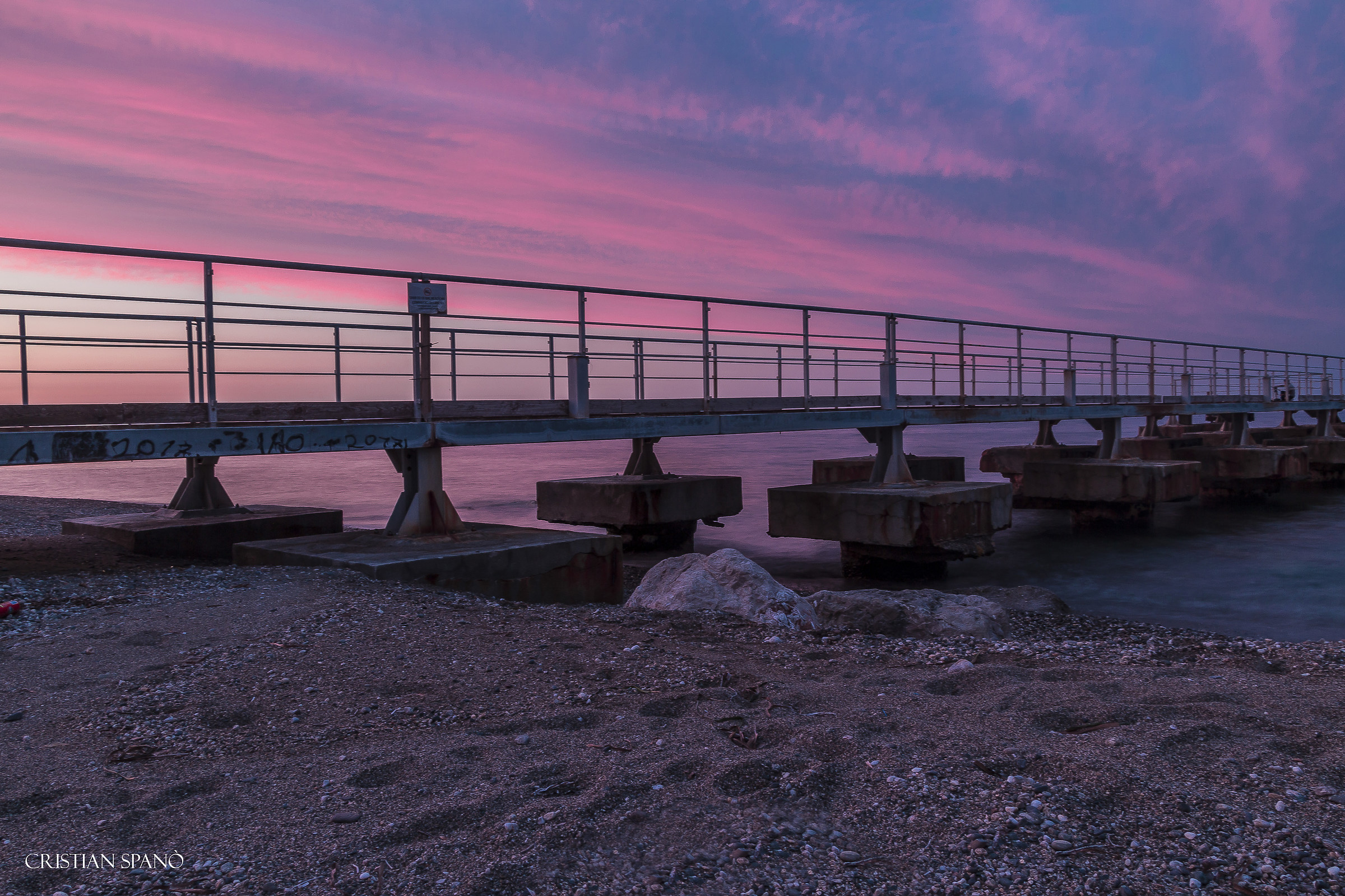 Tramonto dal pontile