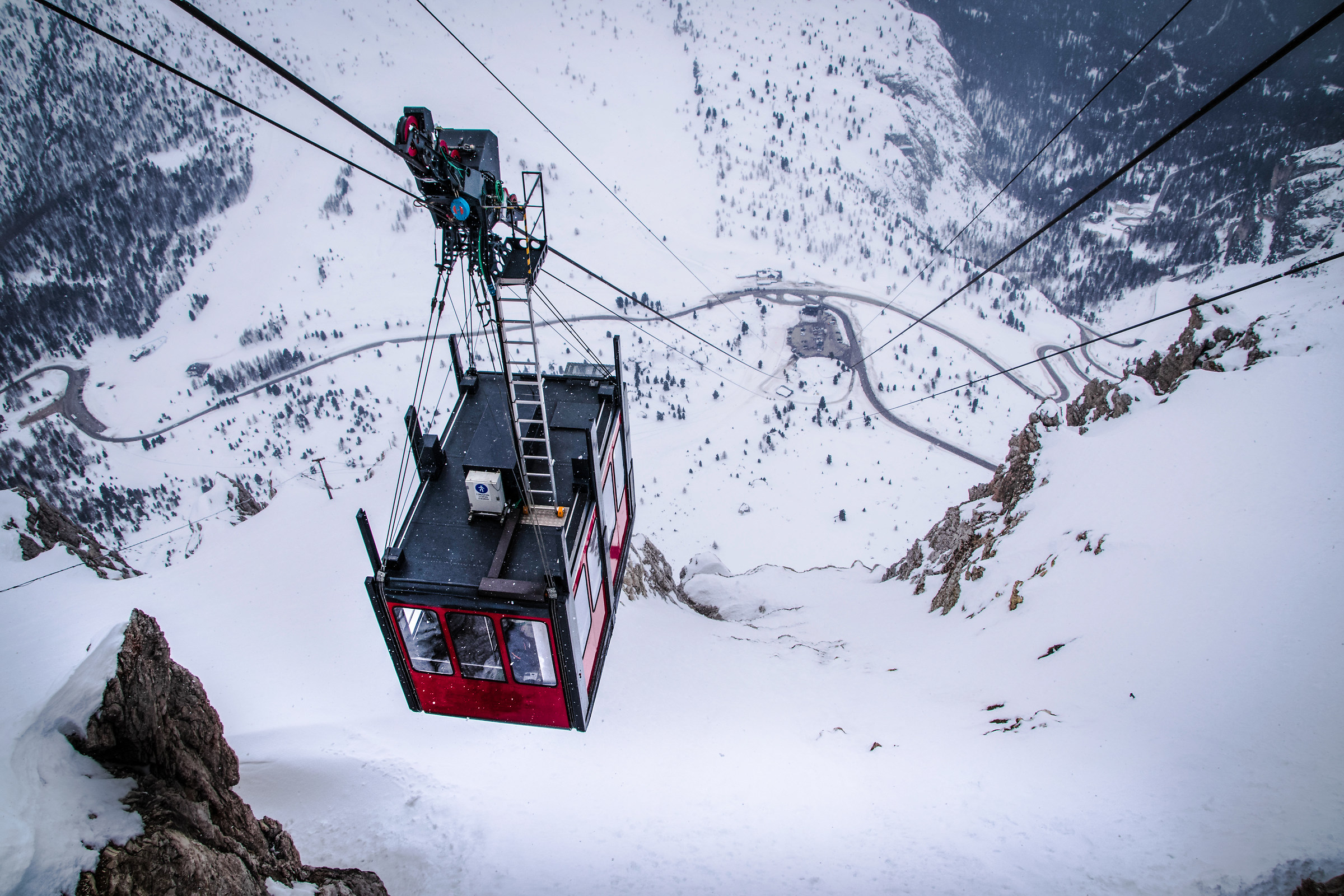 Ascent to Lagazuoi, March 2018